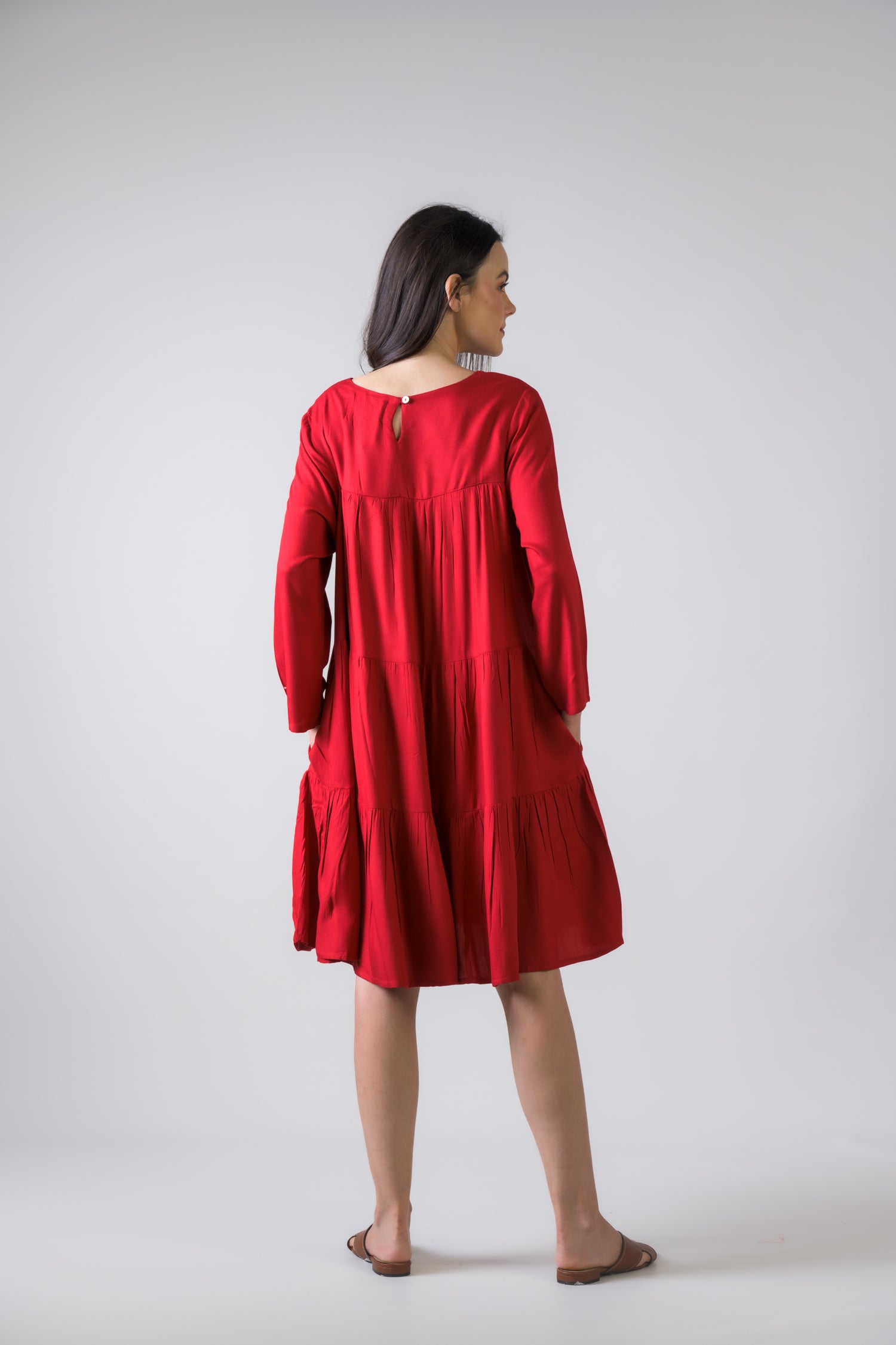 Rhea Turin Dress with Long Sleeves