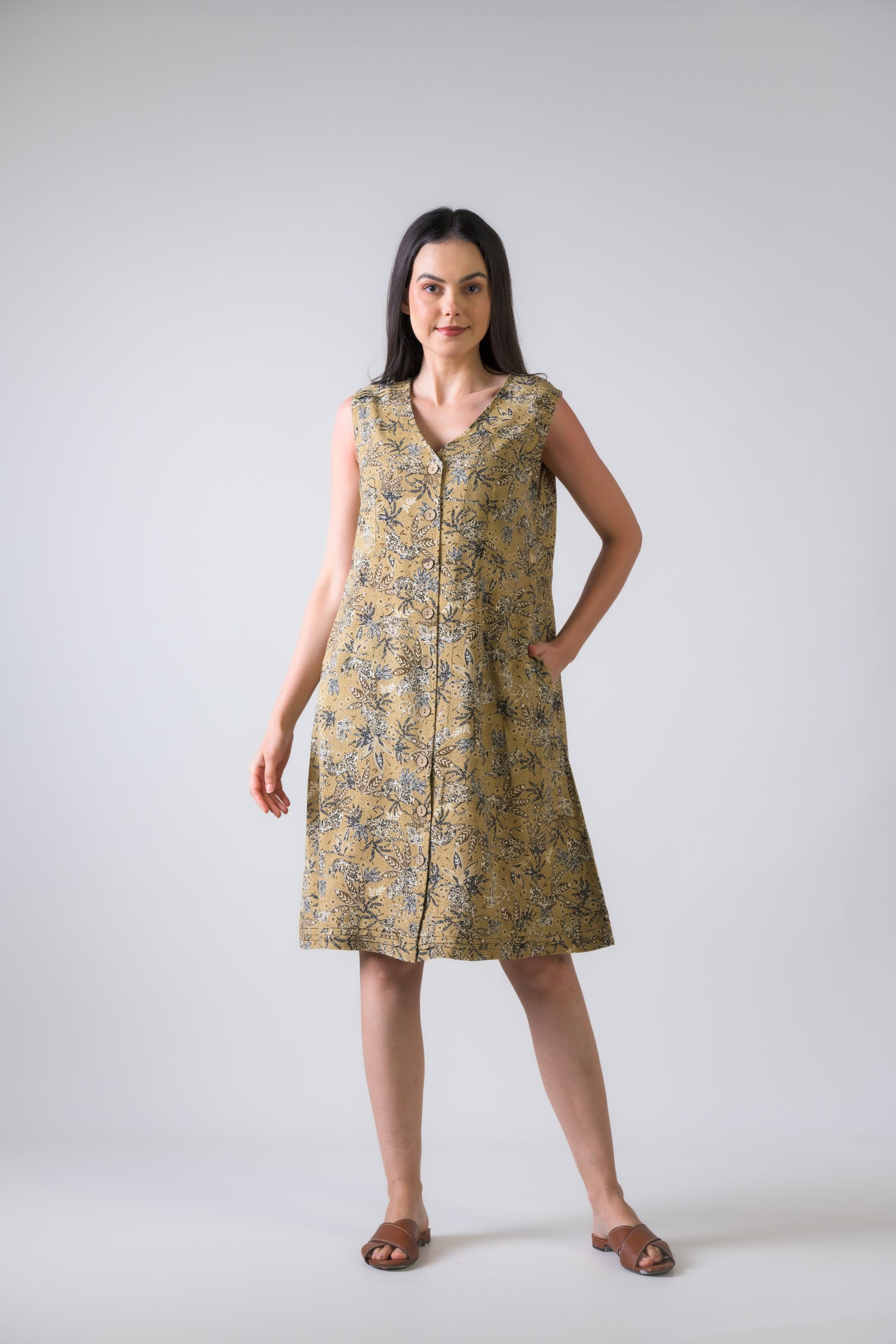 Teaberry Print Heron Dress