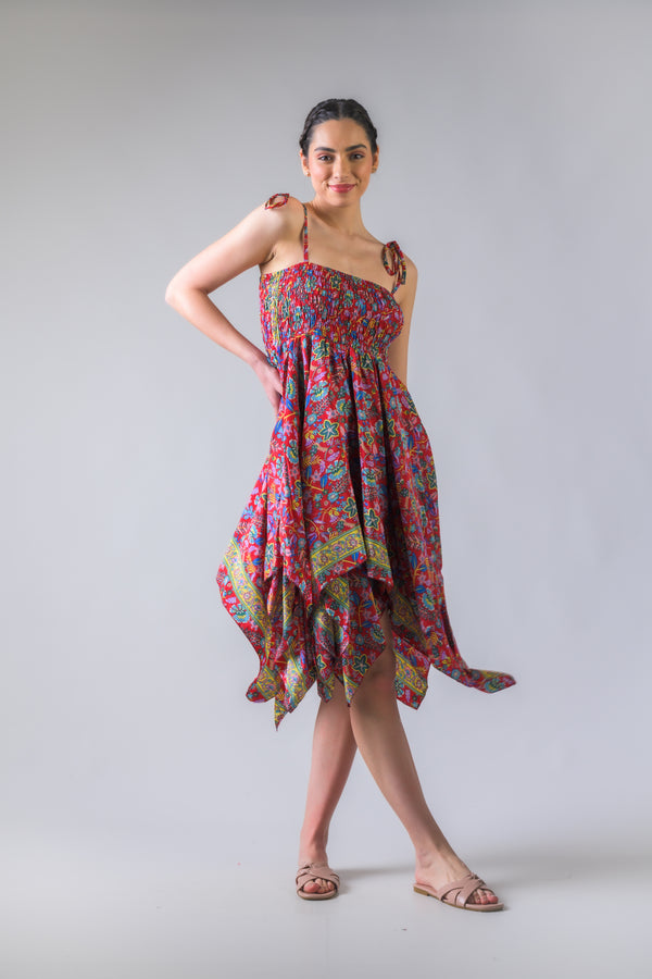 Scarf Double Layer Dress - Assorted