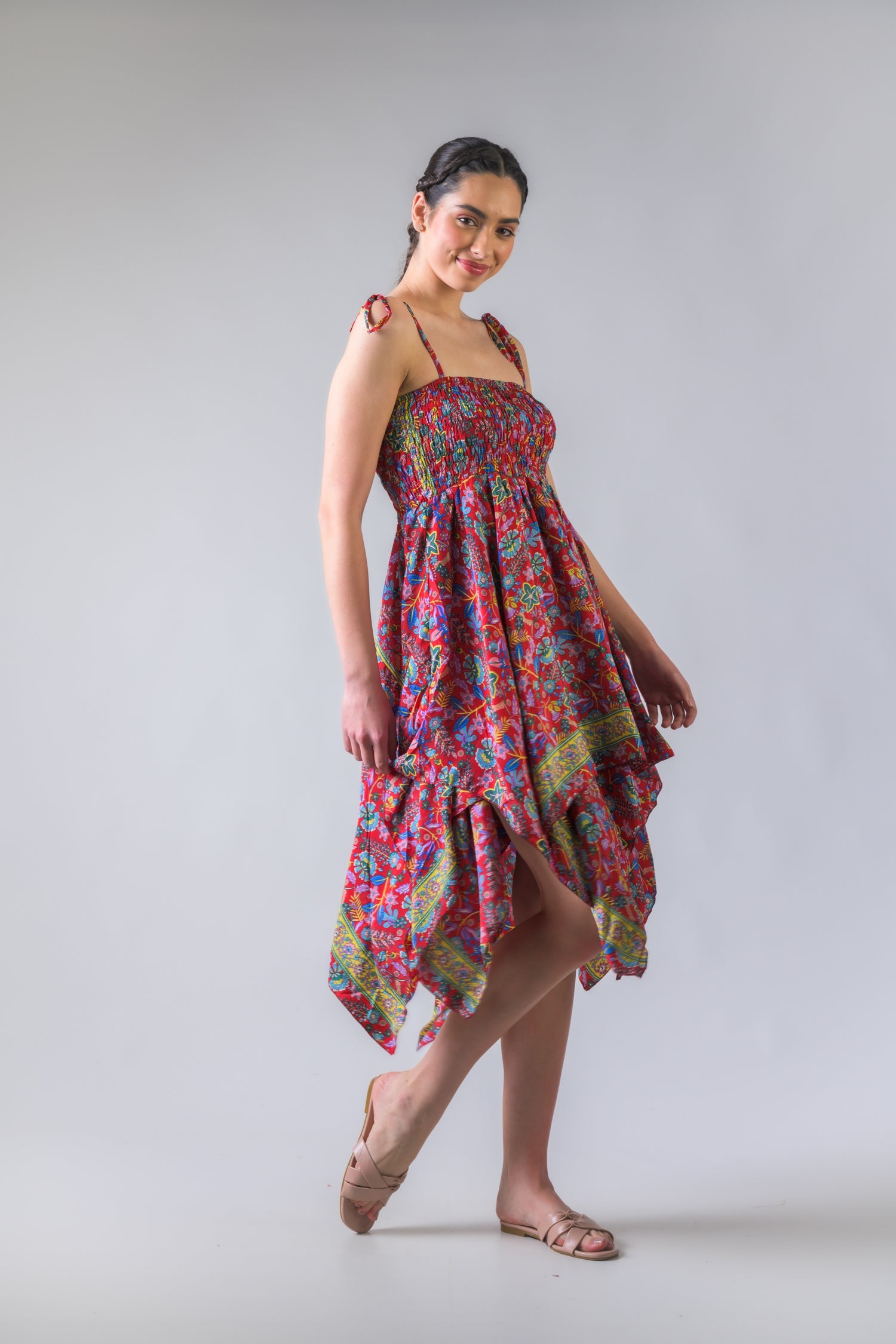 Scarf Double Layer Dress - Assorted