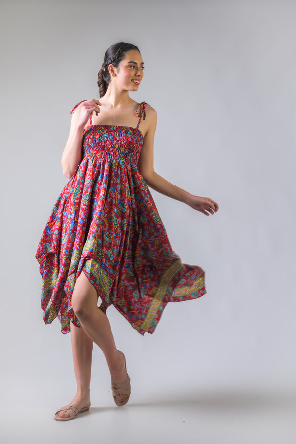 Scarf Double Layer Dress - Assorted