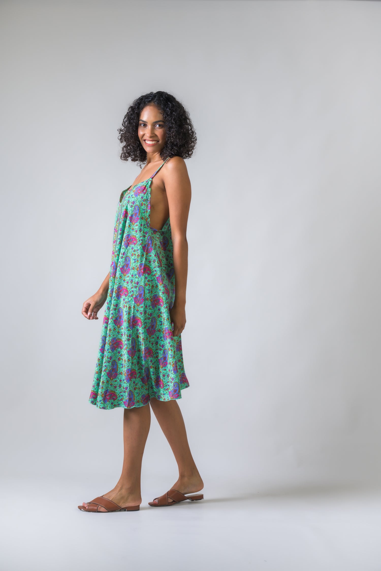 Backless Halter Dress - Assorted