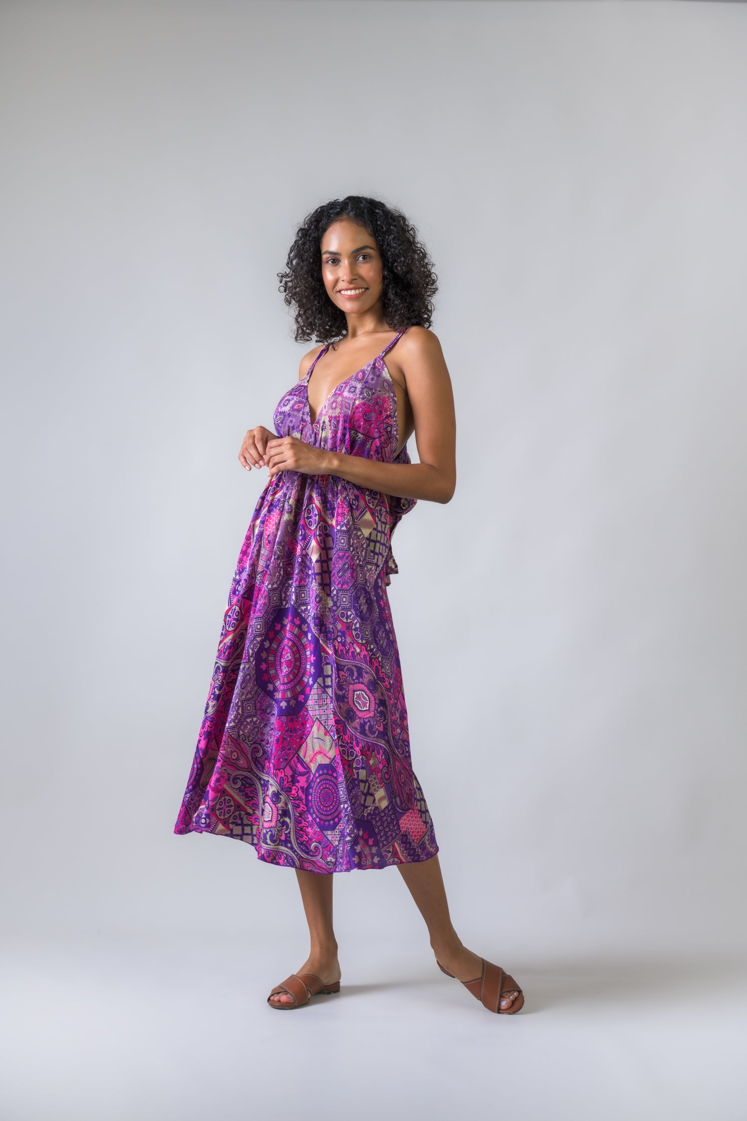 Backless Halter Dress - Assorted