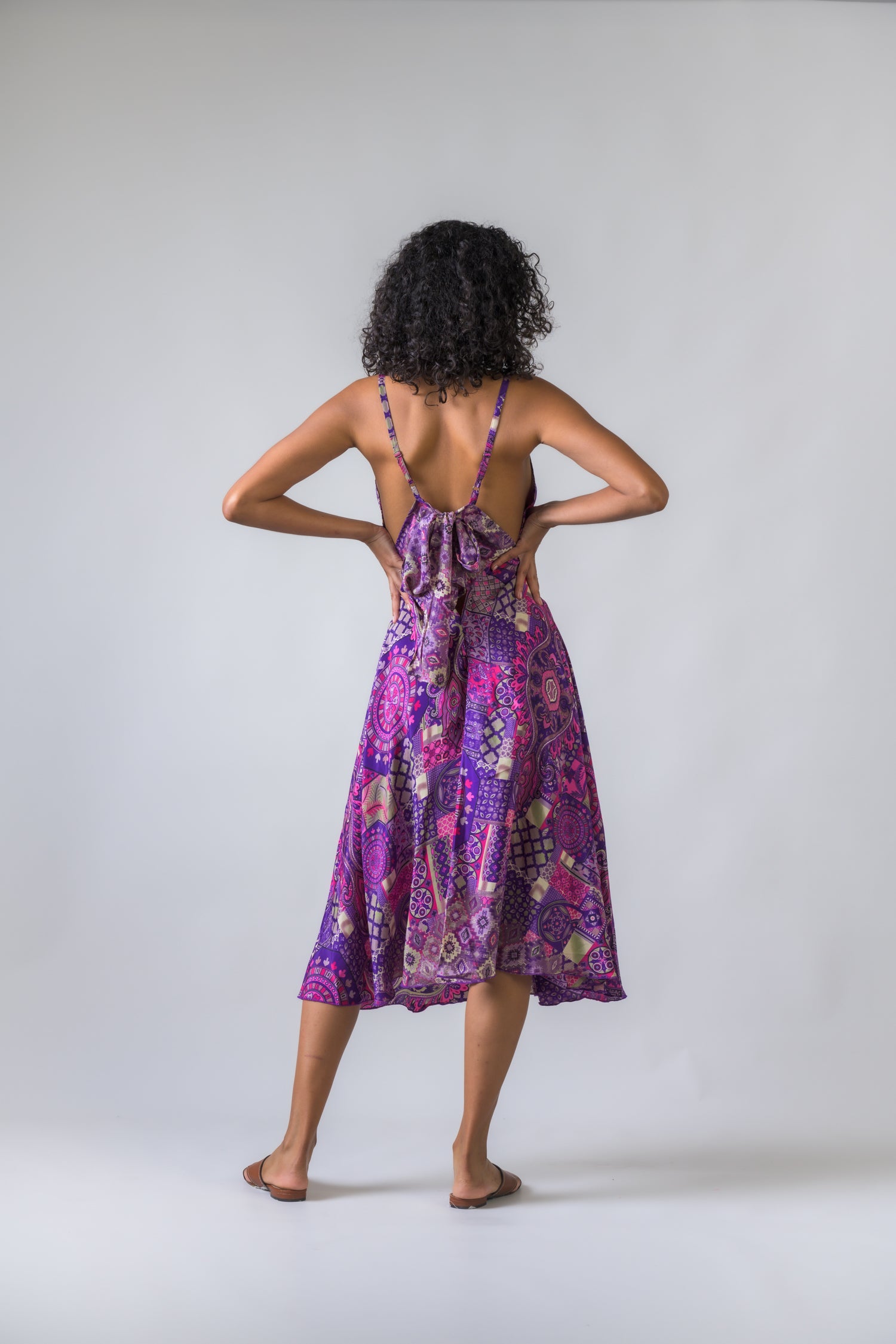 Backless Halter Dress - Assorted