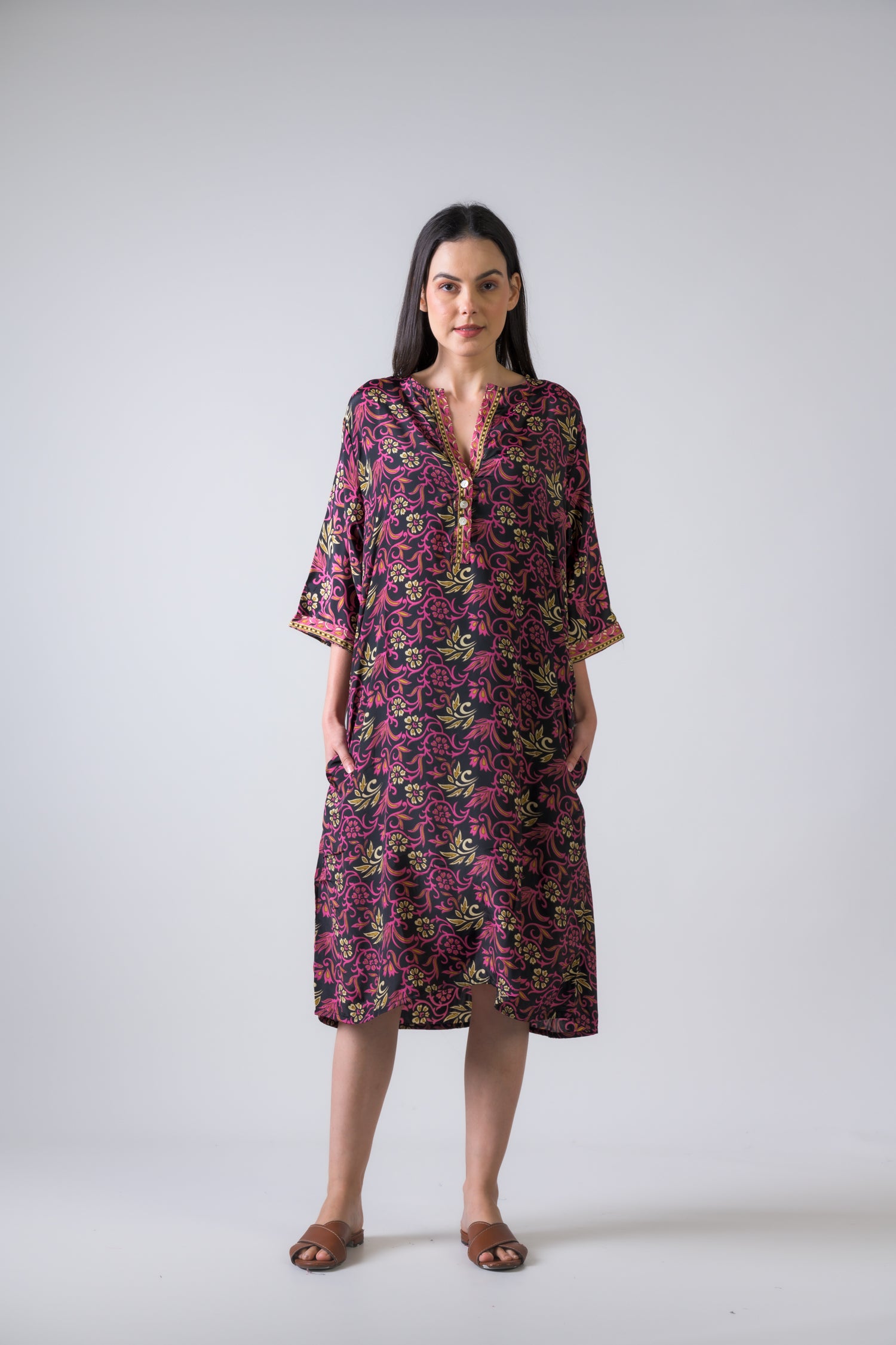 Pattern Print Short Dress - Assorted