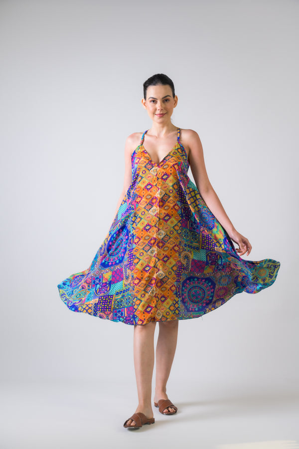 Short V Neck Dress - Assorted