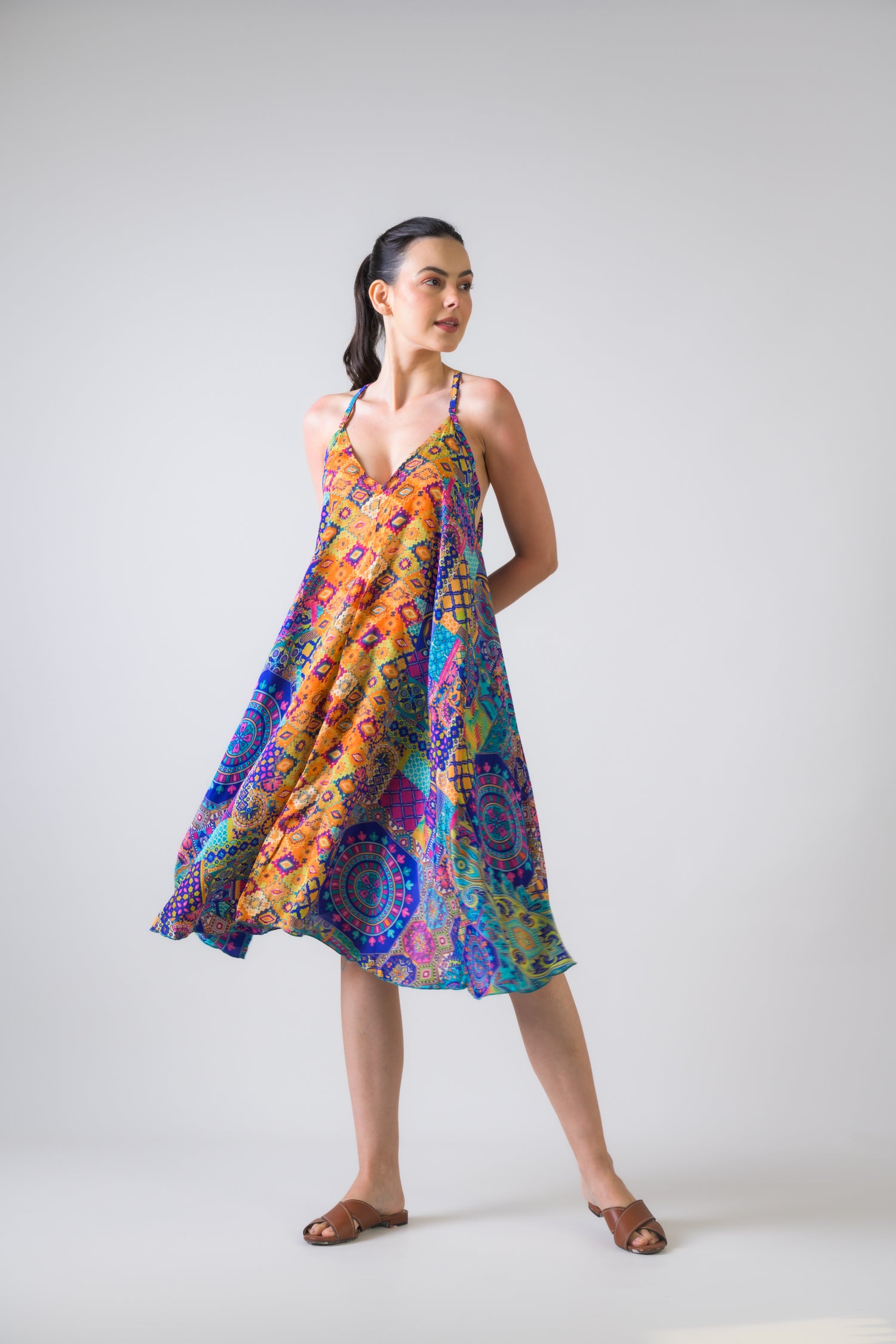 Short V Neck Dress - Assorted