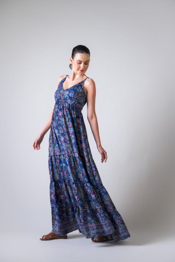 Style Print Dress - Blue