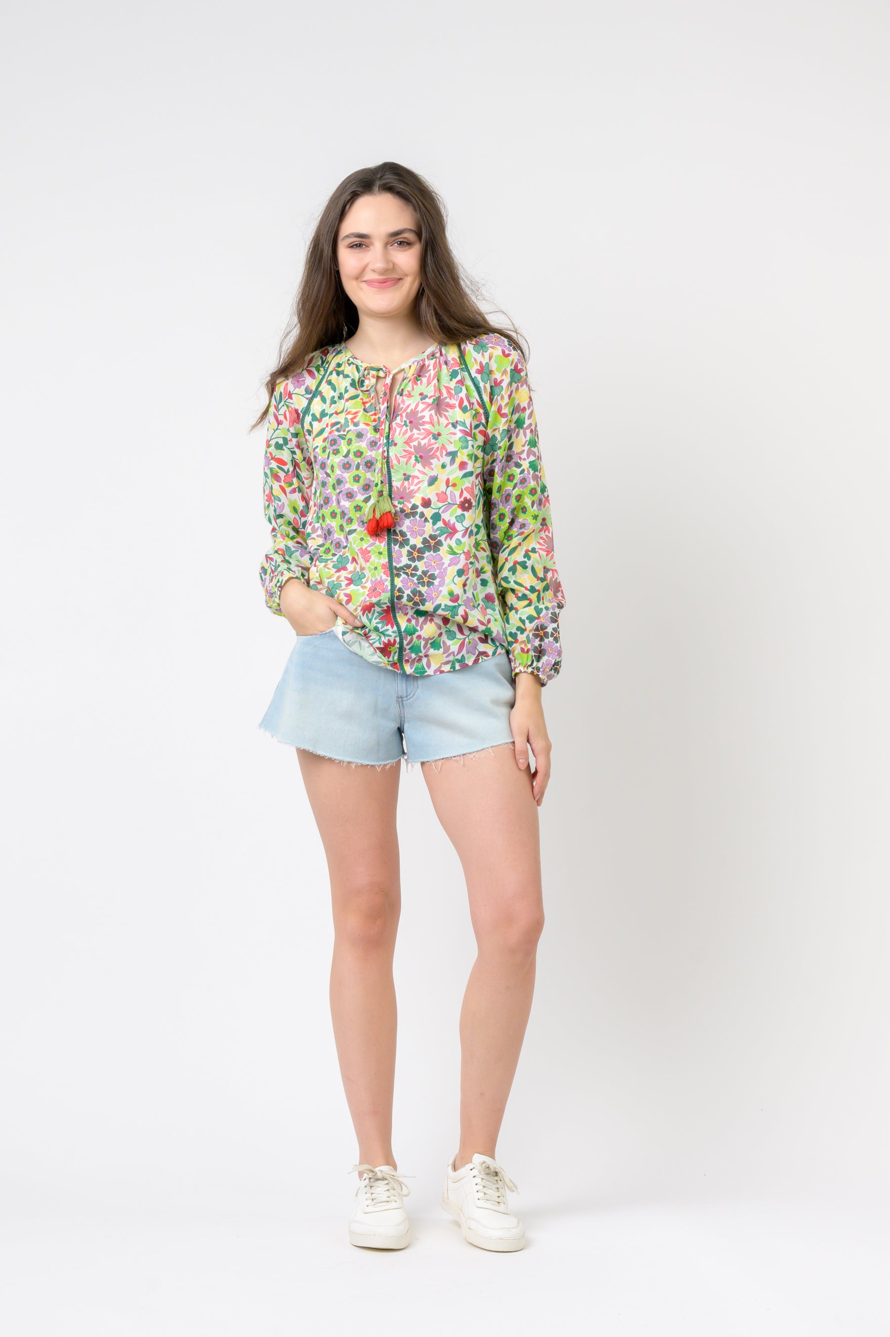 Garden Spots Long Sleeve Top