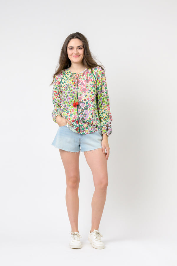 Garden Spots Long Sleeve Top