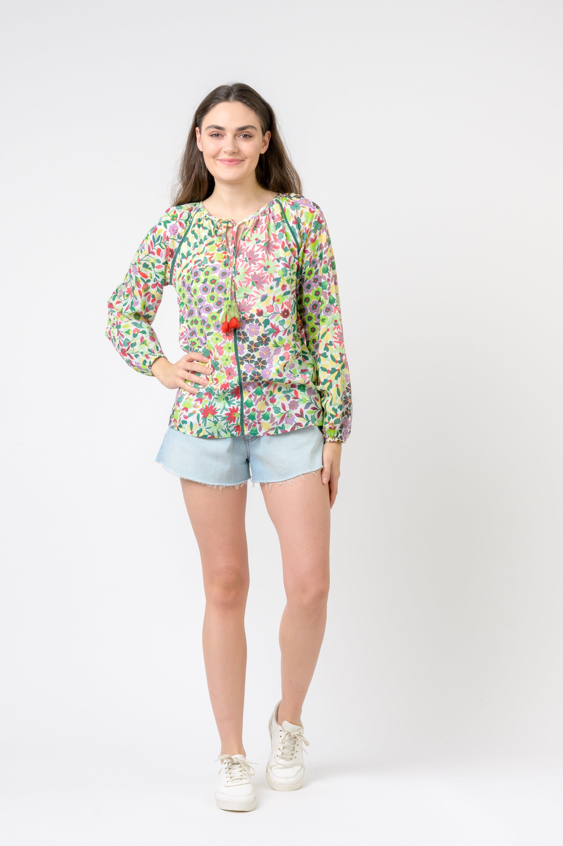 Garden Spots Long Sleeve Top