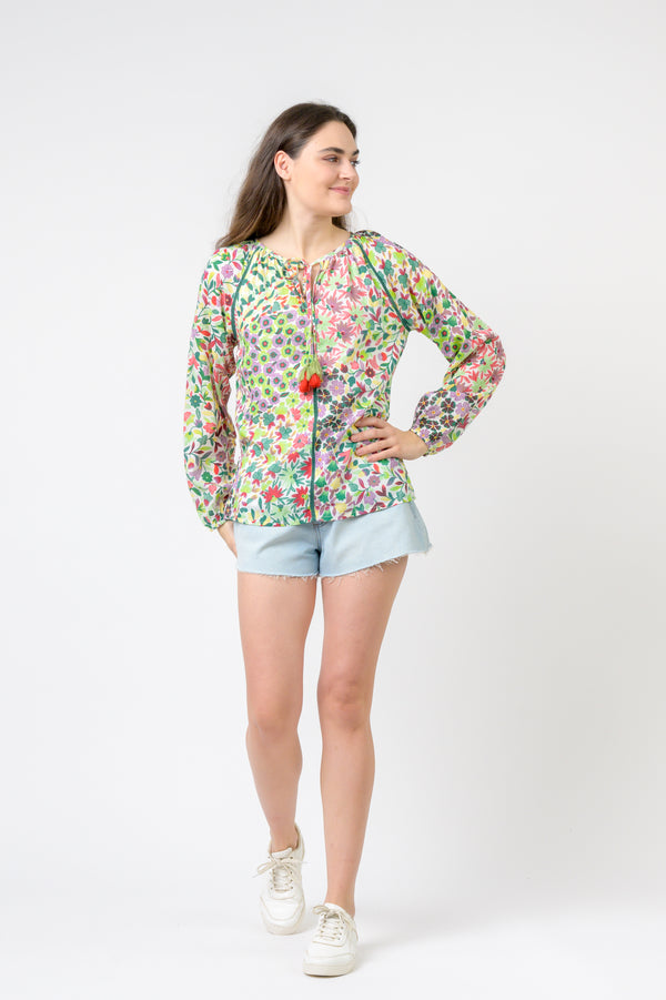 Garden Spots Long Sleeve Top