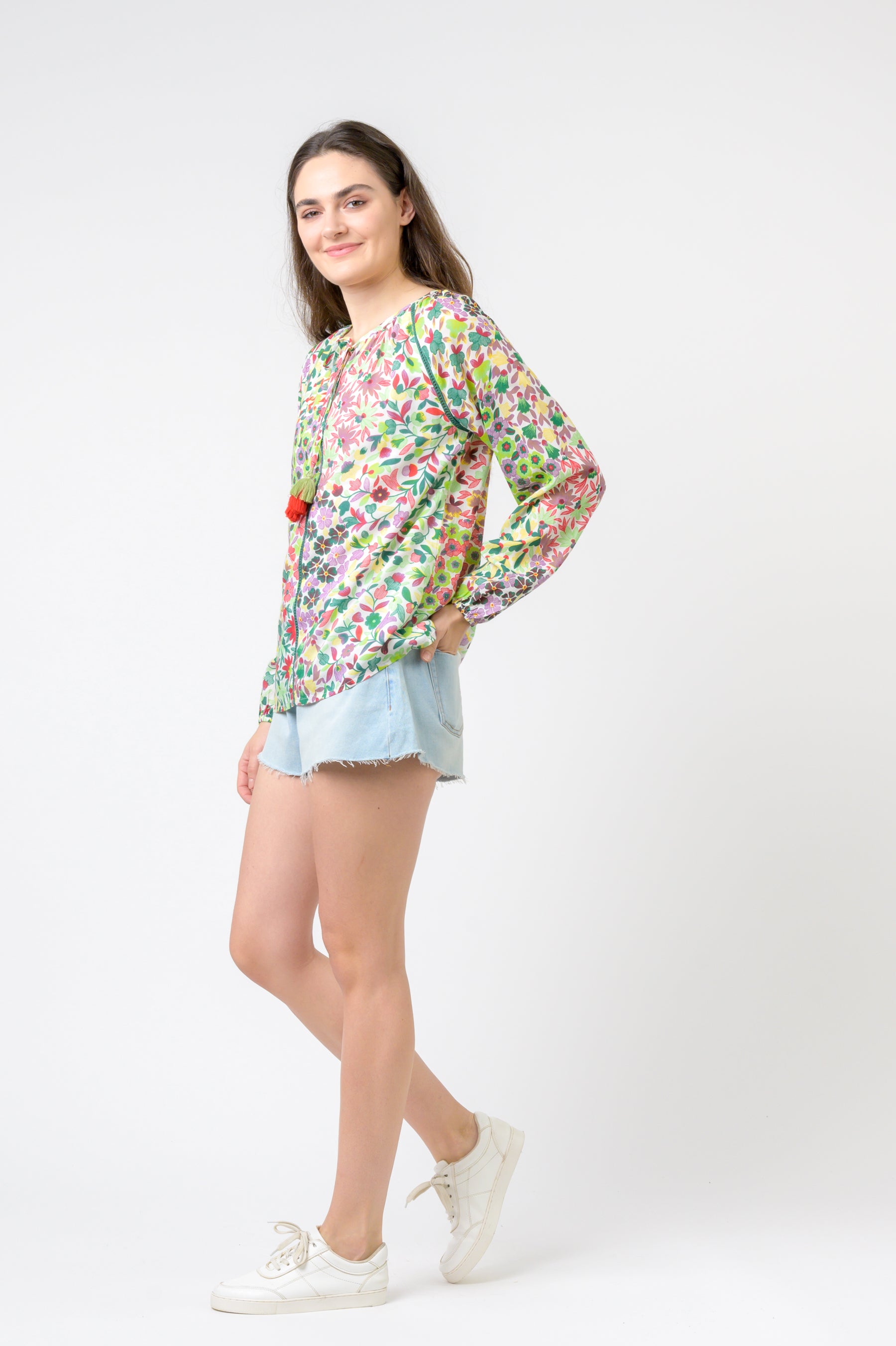 Garden Spots Long Sleeve Top