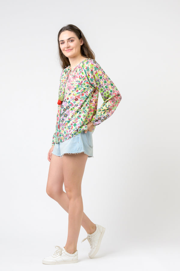 Garden Spots Long Sleeve Top