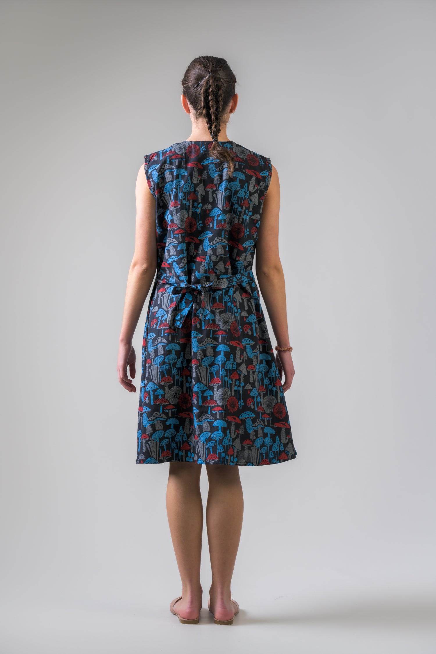 Mushroom Spots Dress - Black