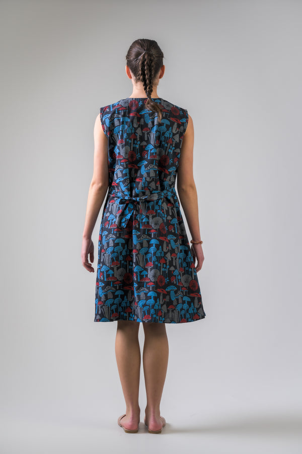 Mushroom Spots Dress - Black
