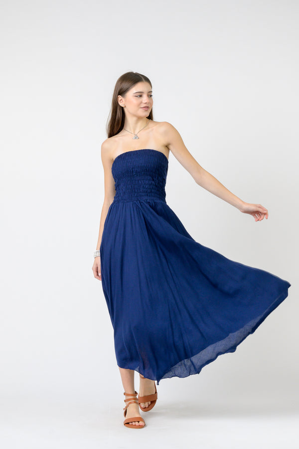 Bobbin Dress - Navy Blue