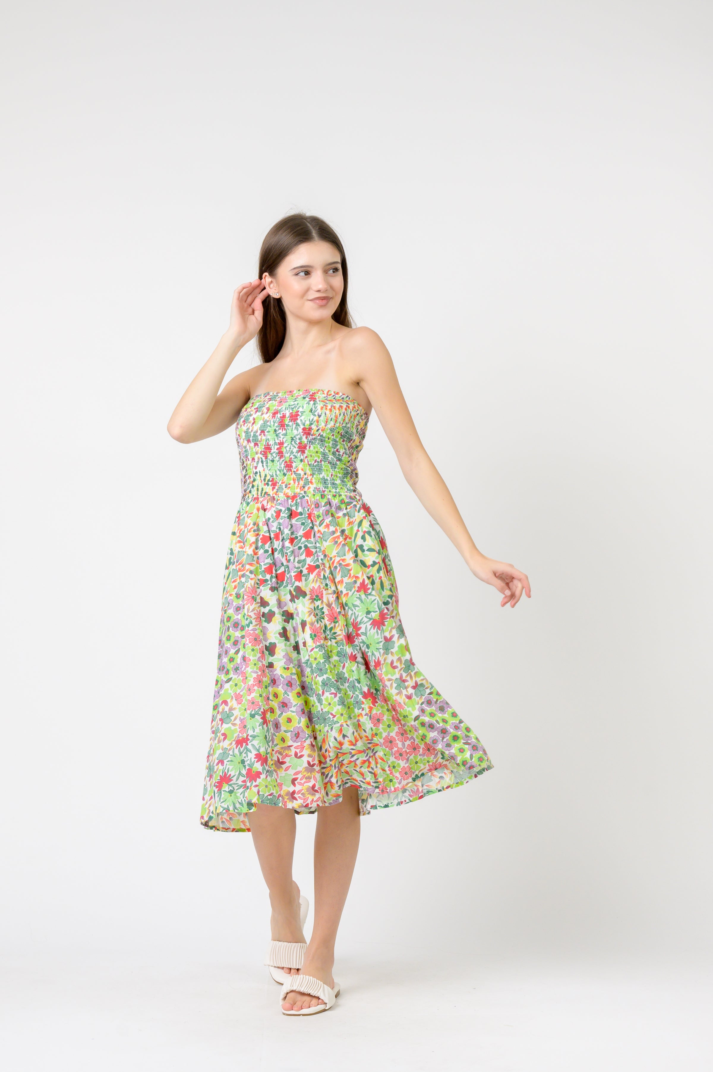 Flower Garden Short Dress
