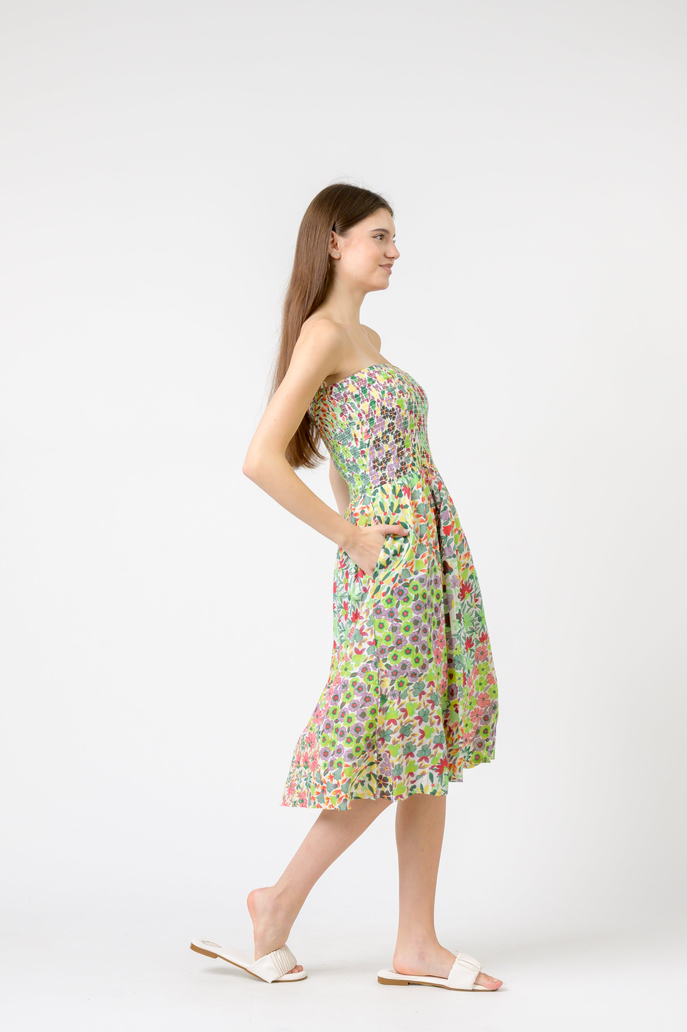 Flower Garden Short Dress