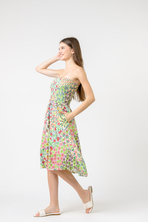 Flower Garden Short Dress