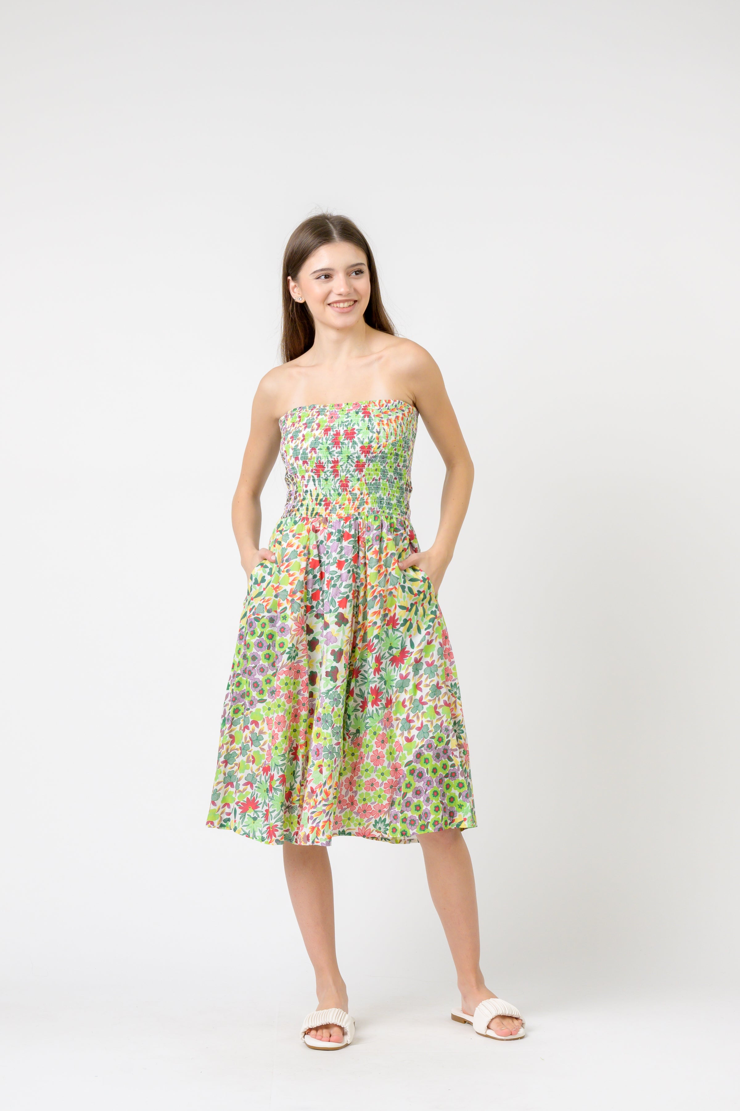 Flower Garden Short Dress