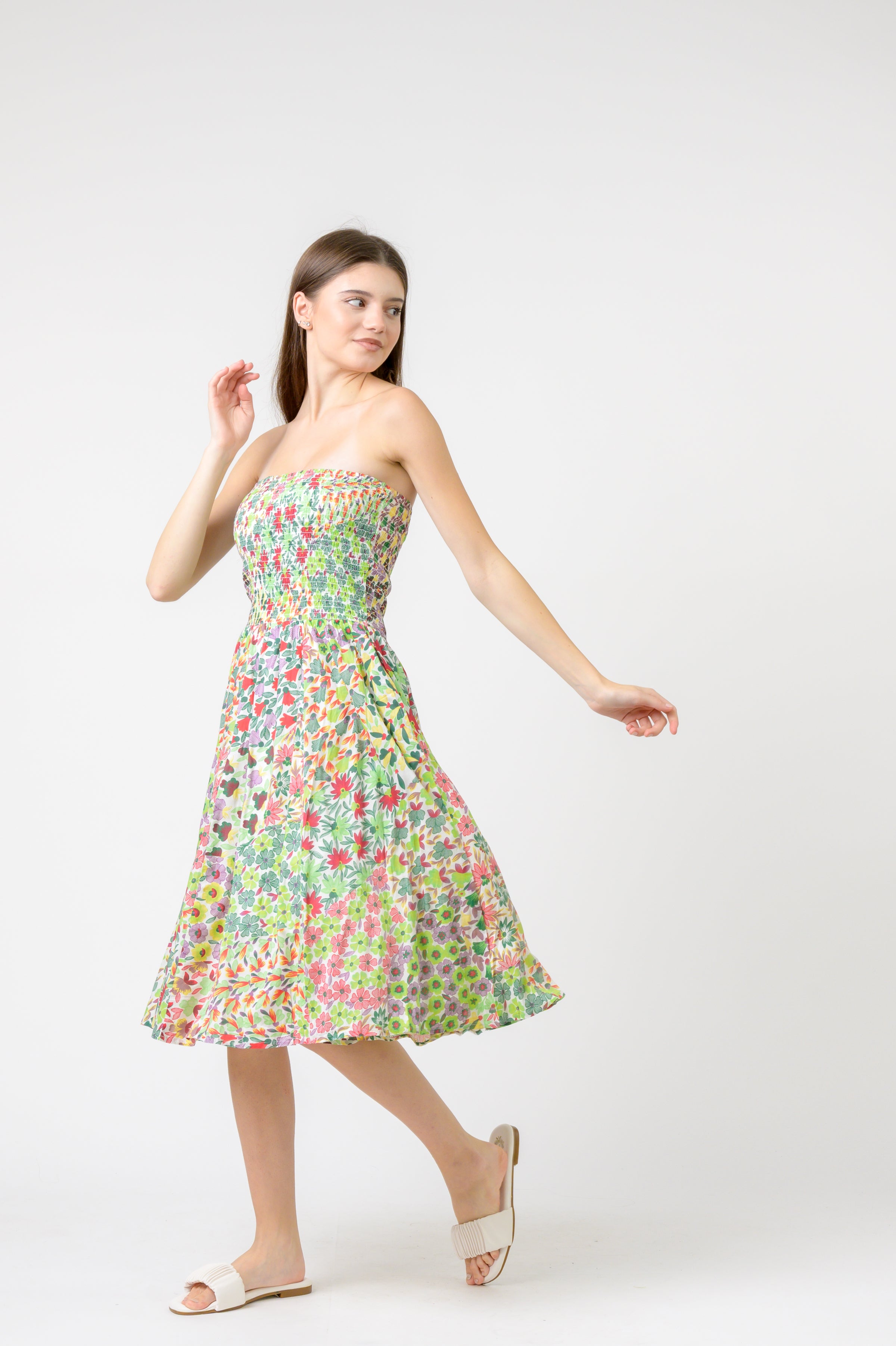 Flower Garden Short Dress