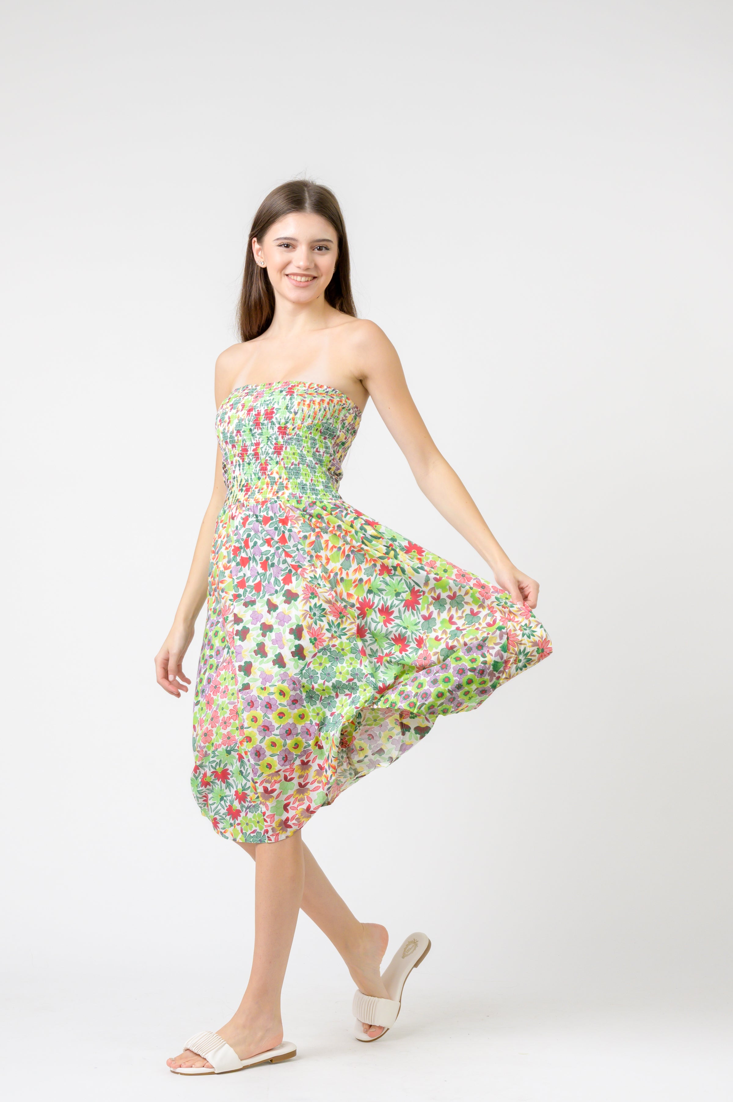 Flower Garden Short Dress