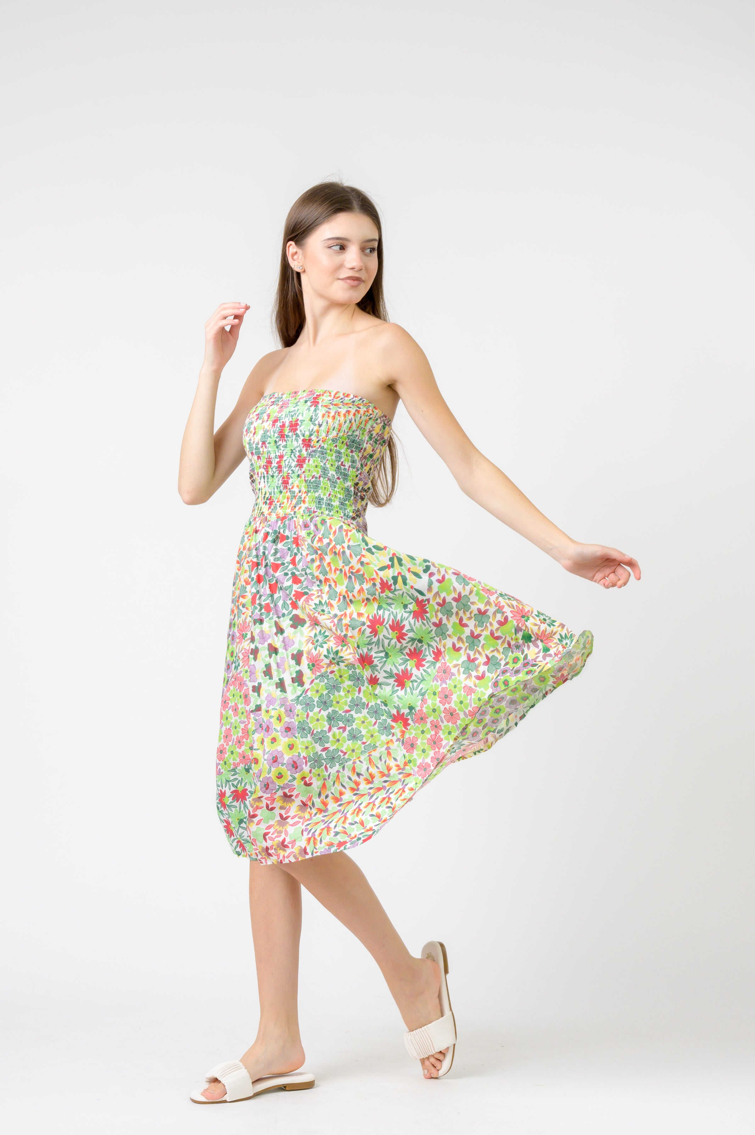 Flower Garden Short Dress