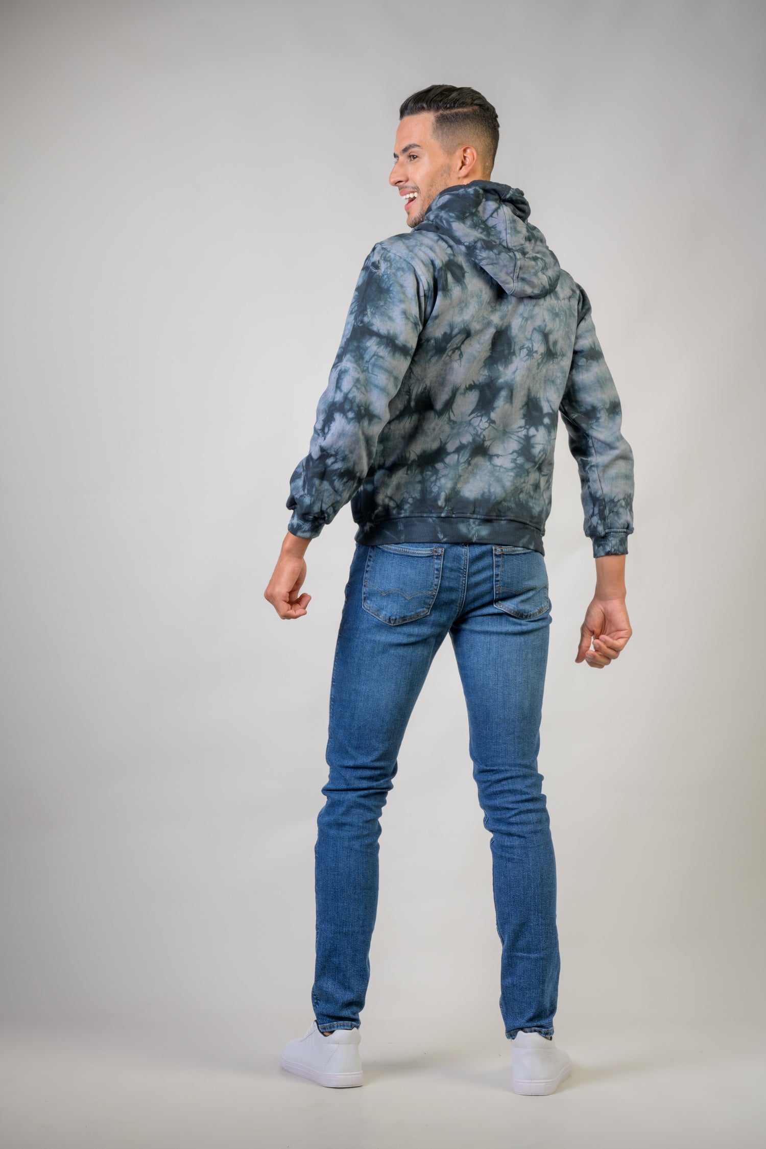 Ocean Cotton Tie-Dye Hoodie