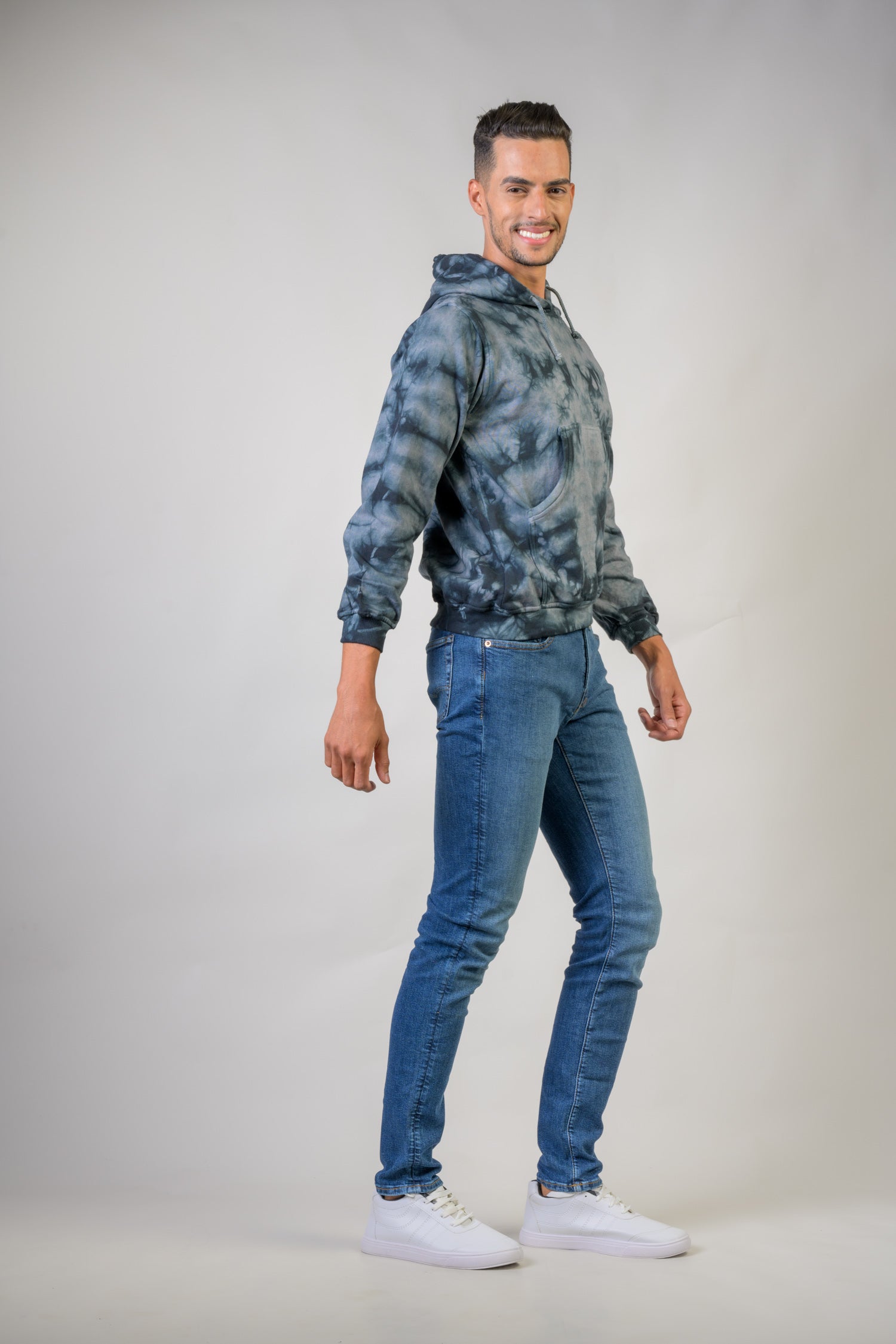 Ocean Cotton Tie-Dye Hoodie