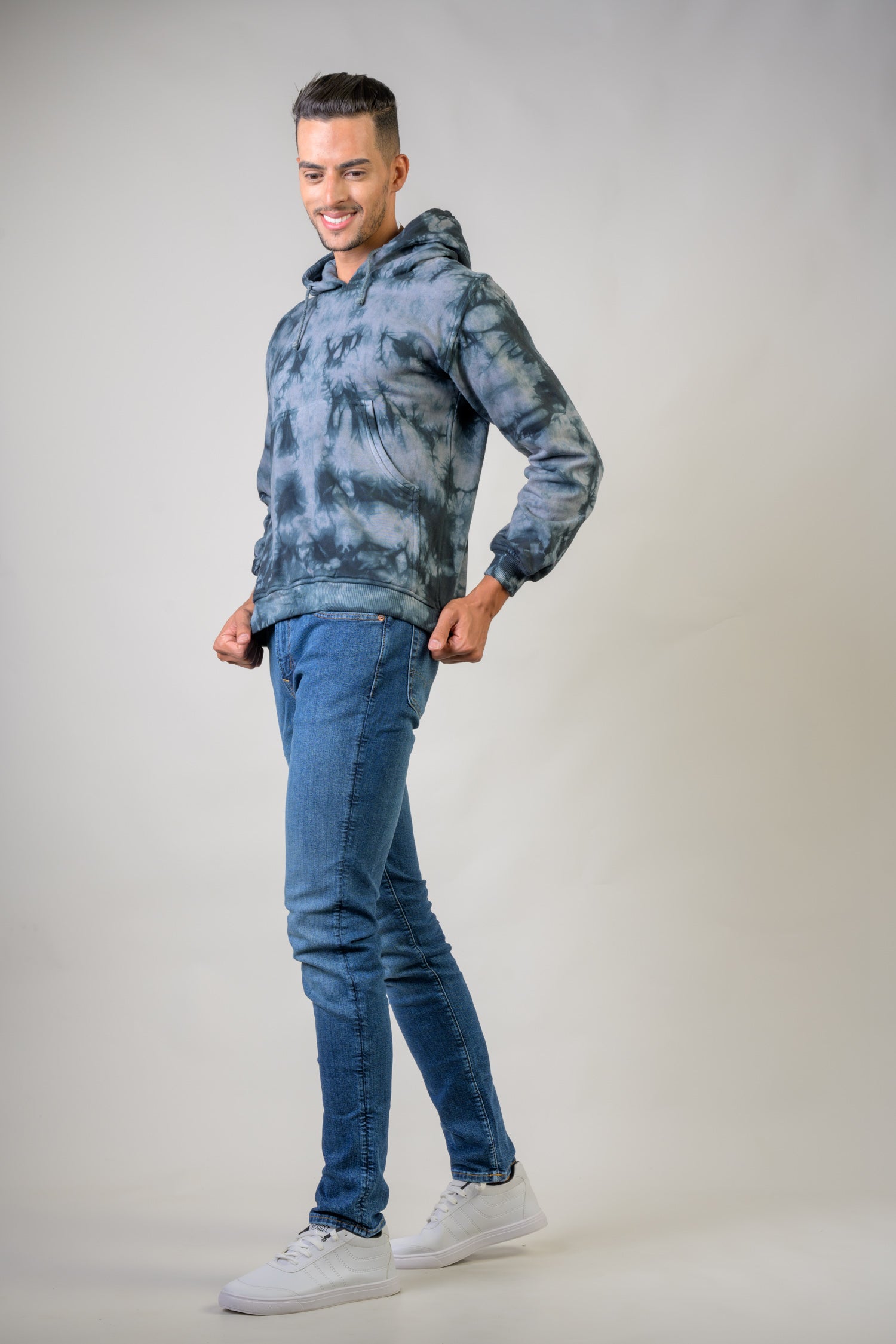 Ocean Cotton Tie-Dye Hoodie