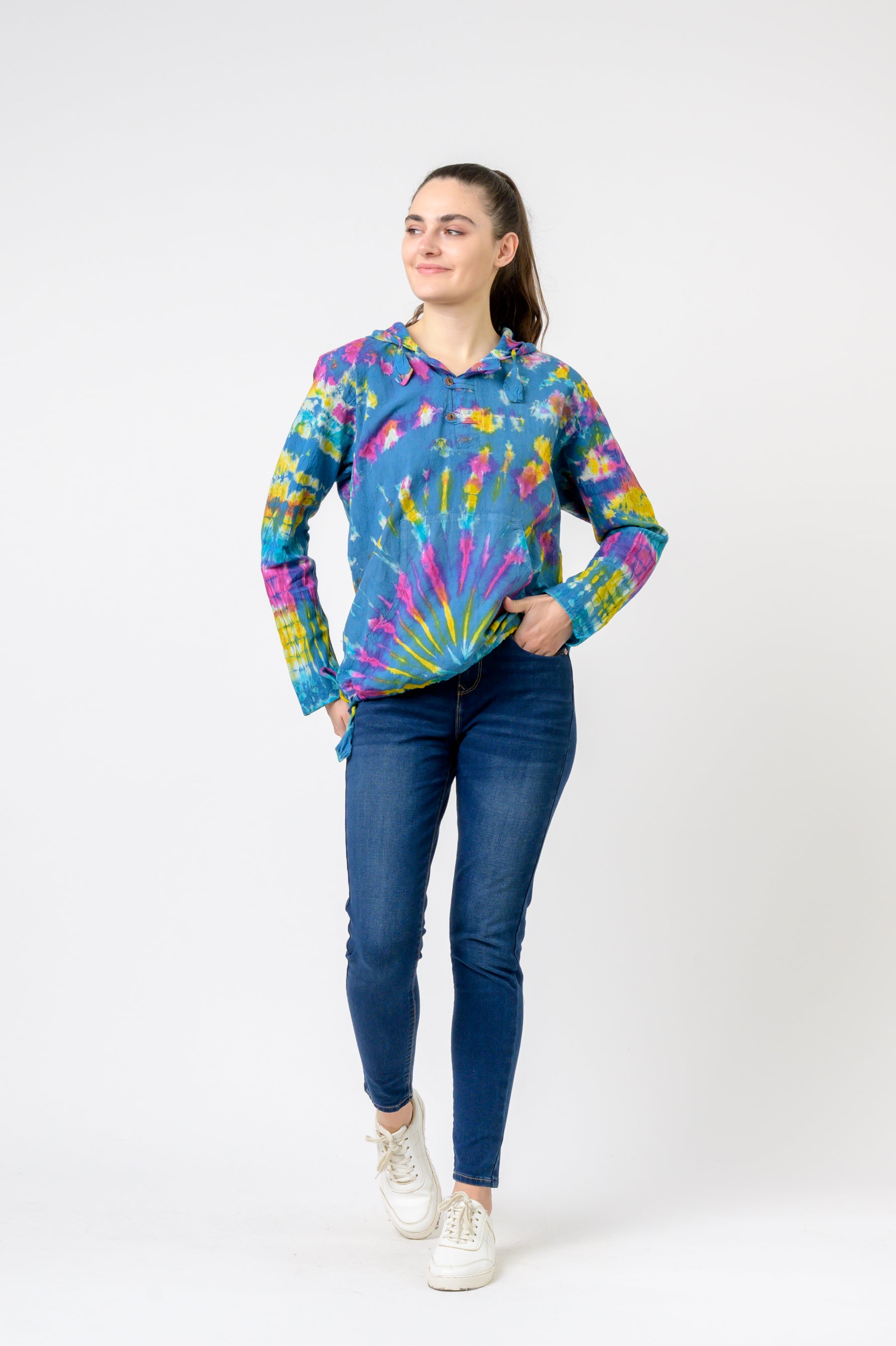 Cotton Tie-Dye Hoodie