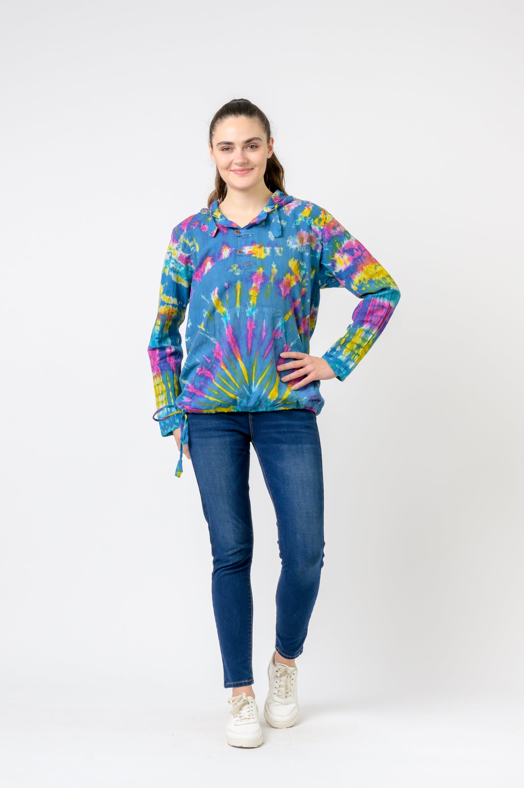 Cotton Tie-Dye Hoodie