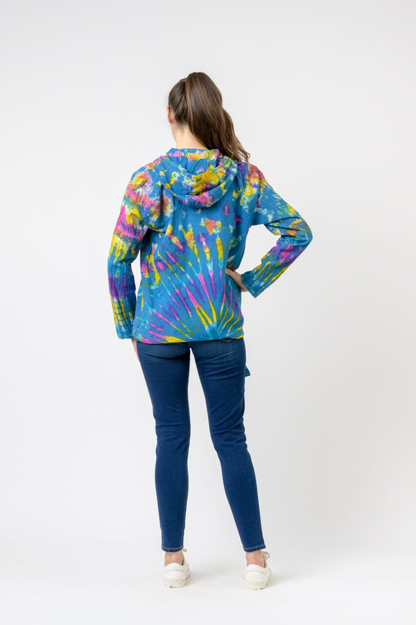 Cotton Tie-Dye Hoodie