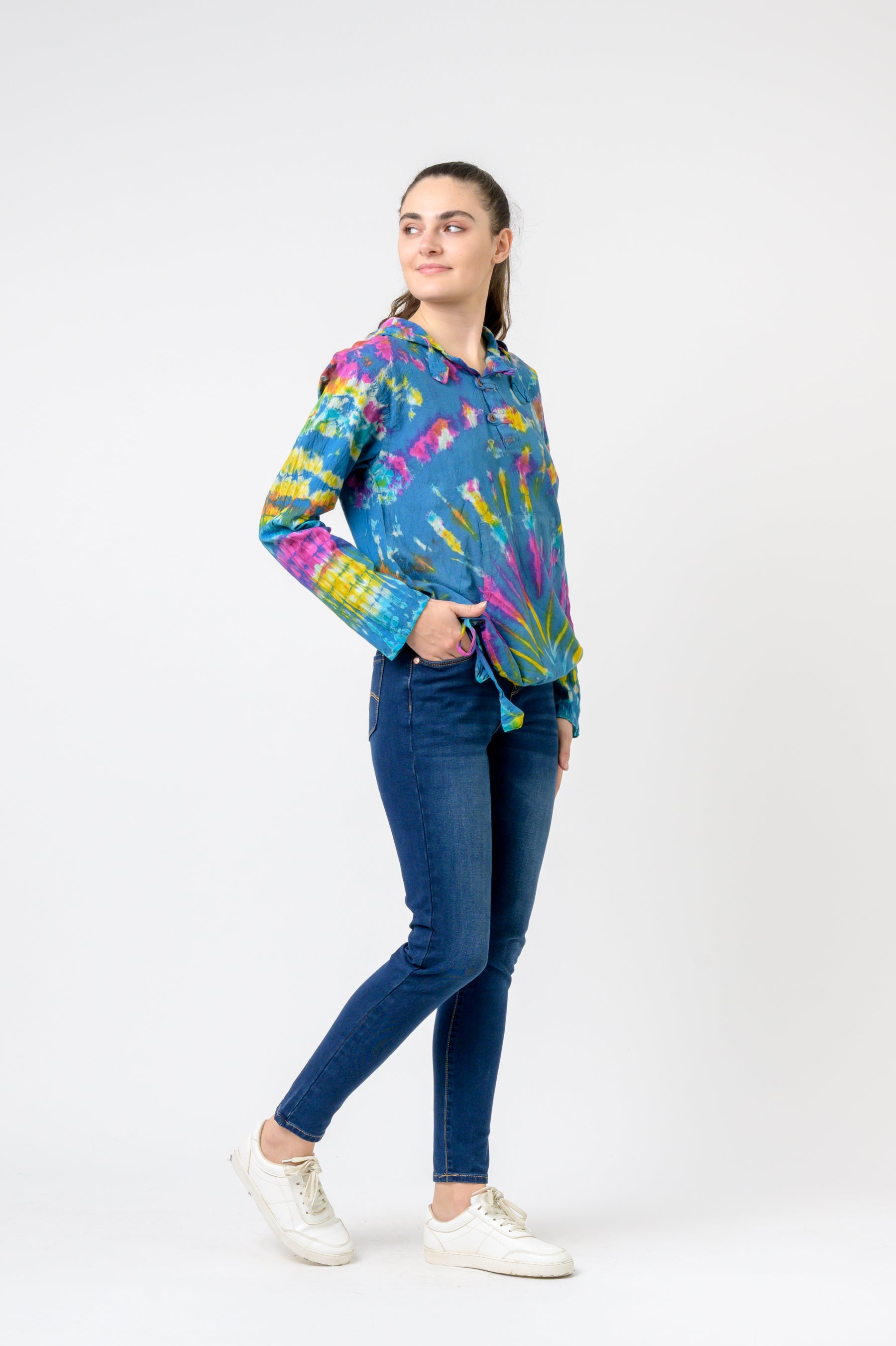 Cotton Tie-Dye Hoodie