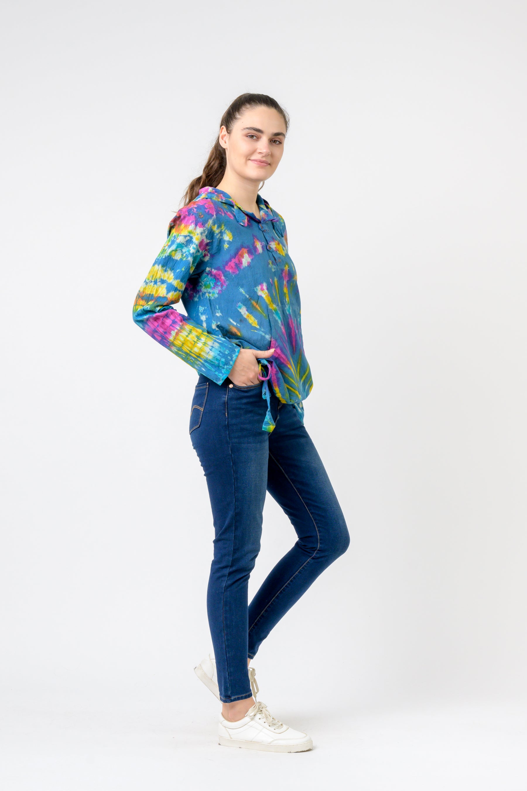 Cotton Tie-Dye Hoodie