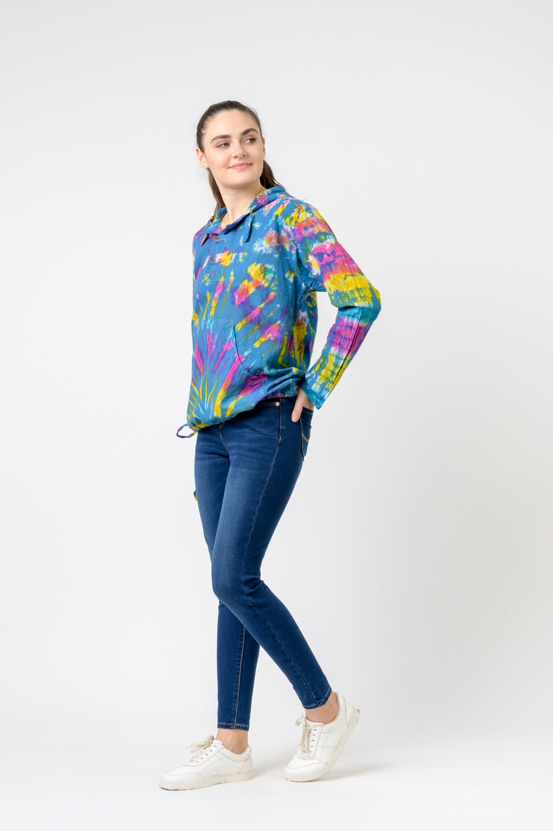 Cotton Tie-Dye Hoodie