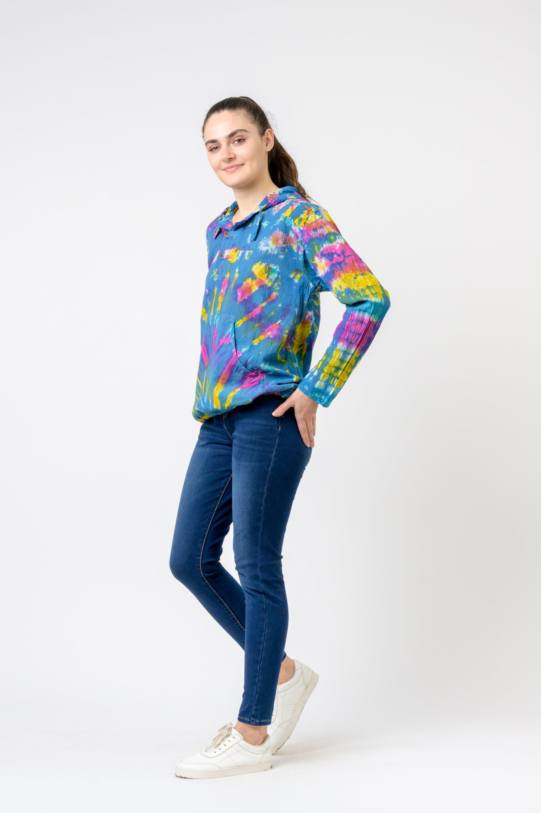 Cotton Tie-Dye Hoodie