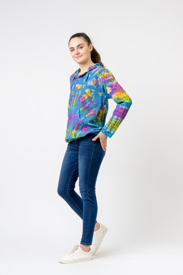 Cotton Tie-Dye Hoodie