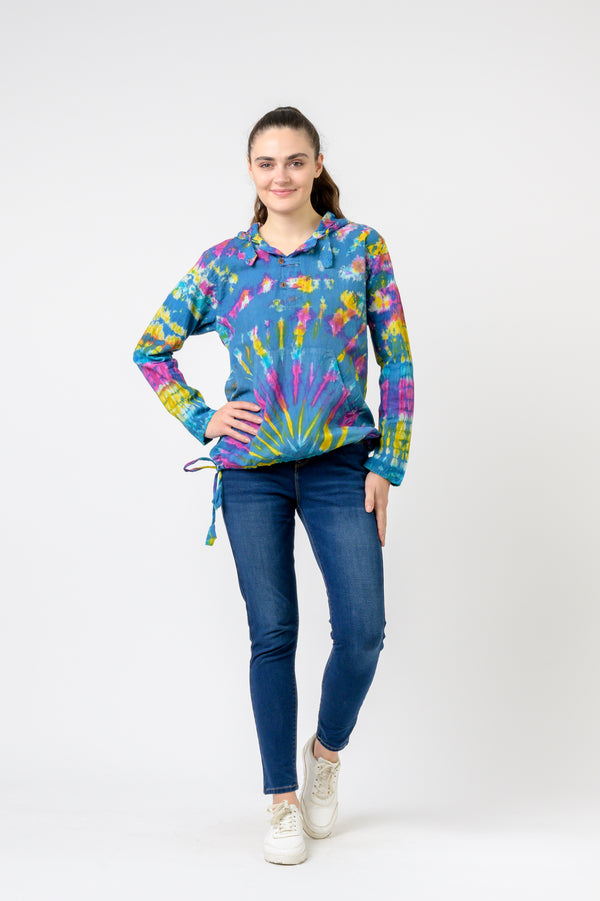 Cotton Tie-Dye Hoodie