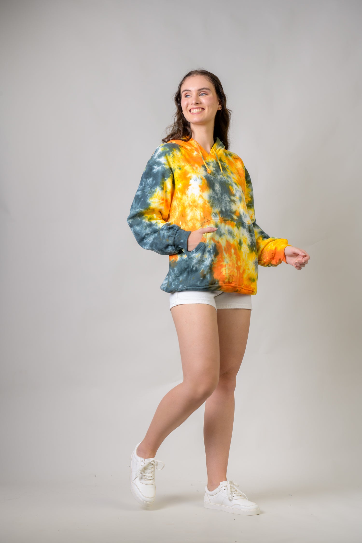 Swatches Cotton Tie-Dye Hoodie