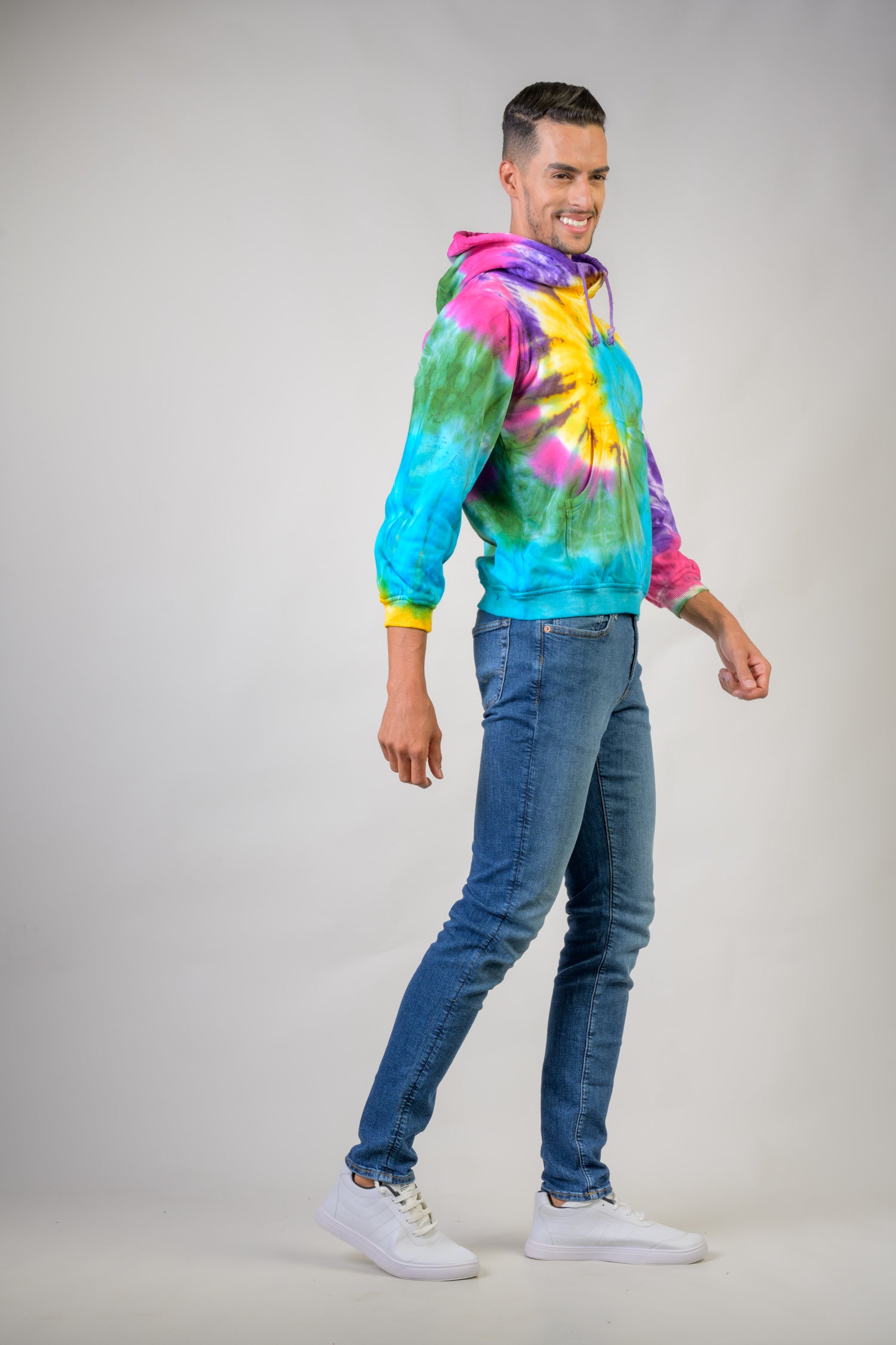 Hippy Cotton Tie-Dye Hoodie