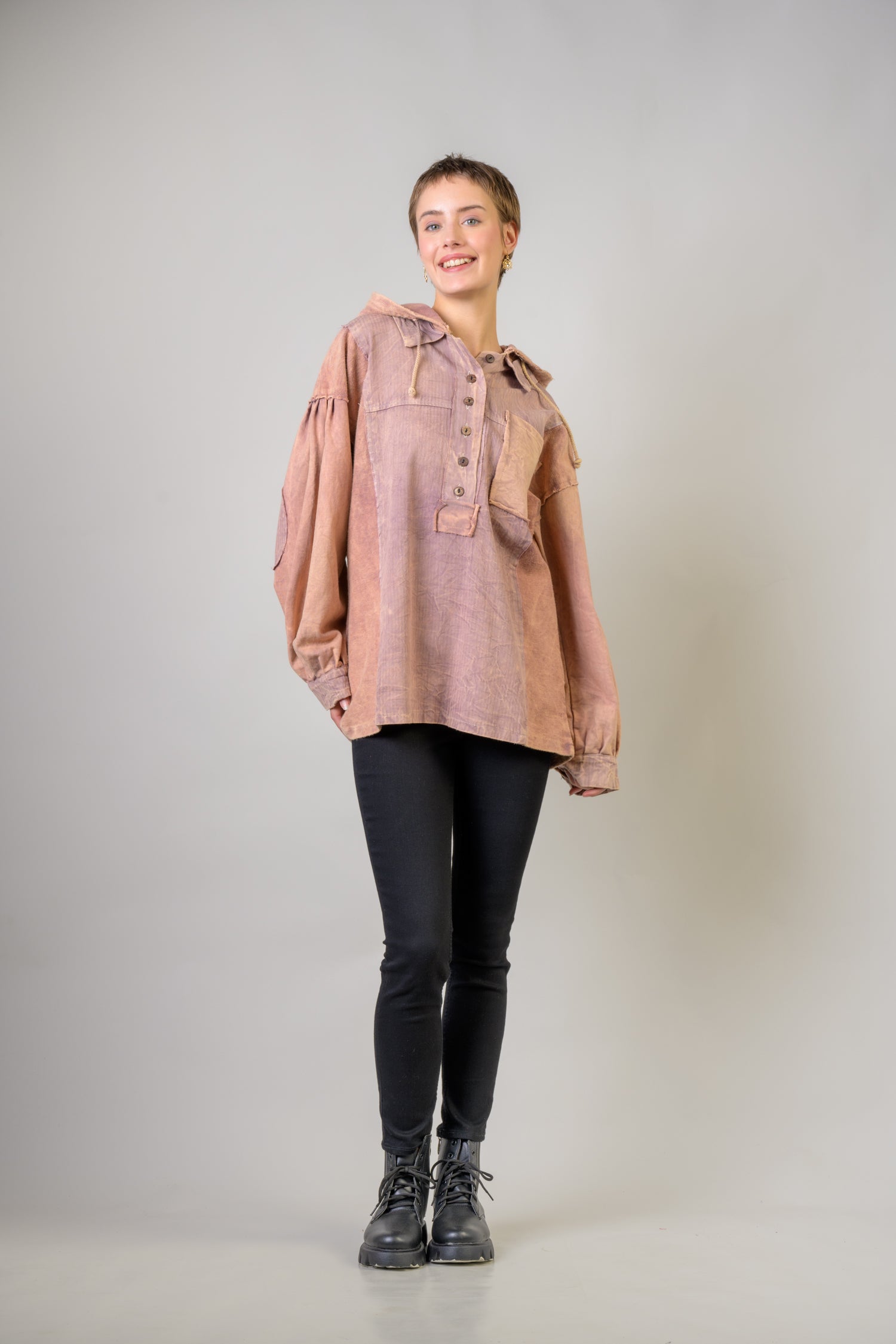 Rhea Front-Pocket Lite Hoodie