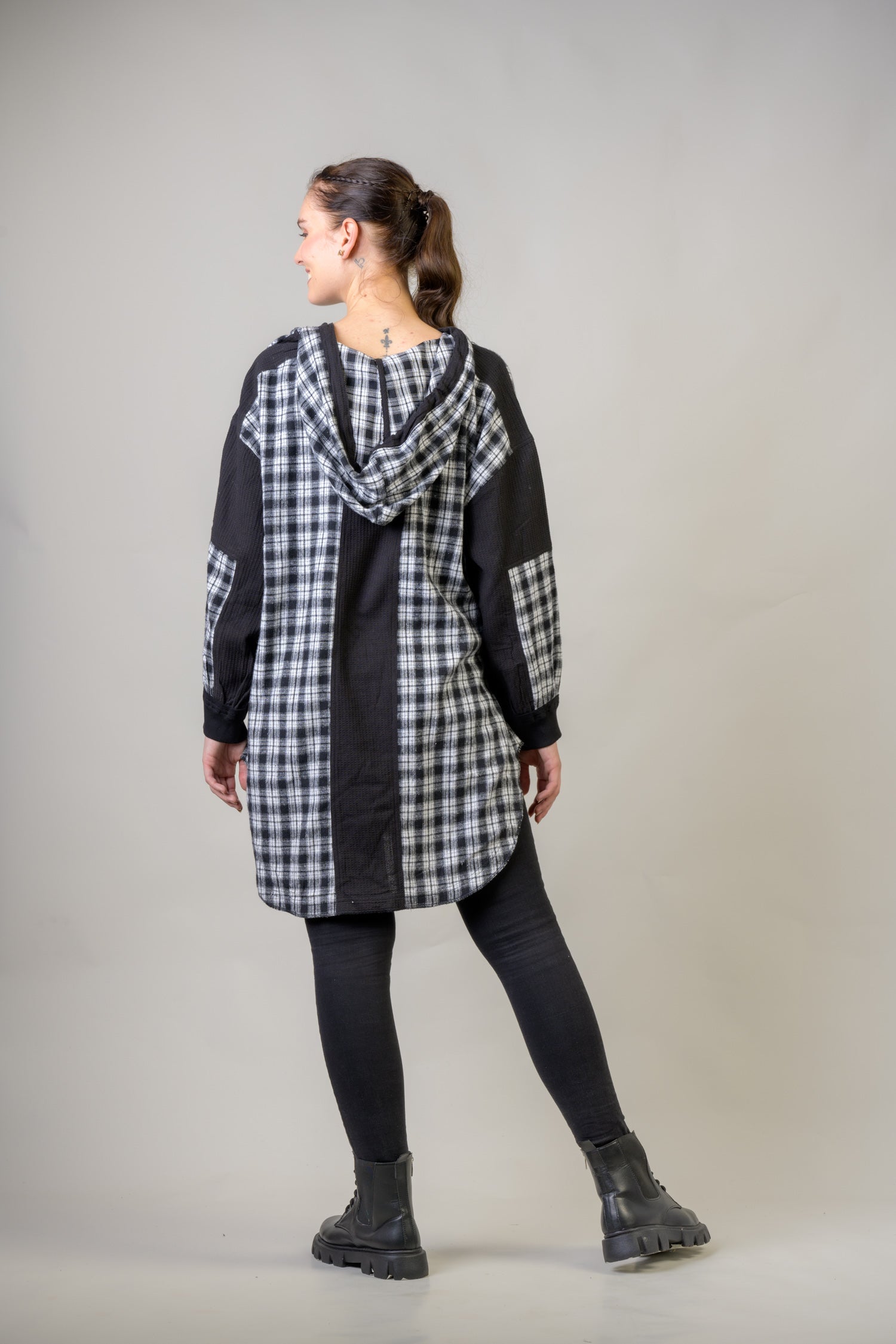 Cannon Hoodie Shirt - Black