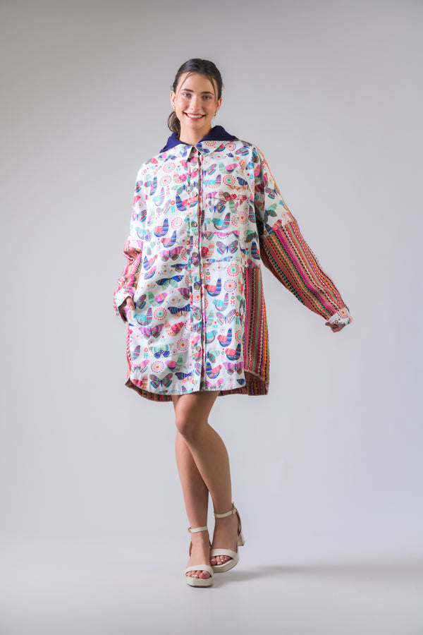 Zoey Hoodie Shirt - White