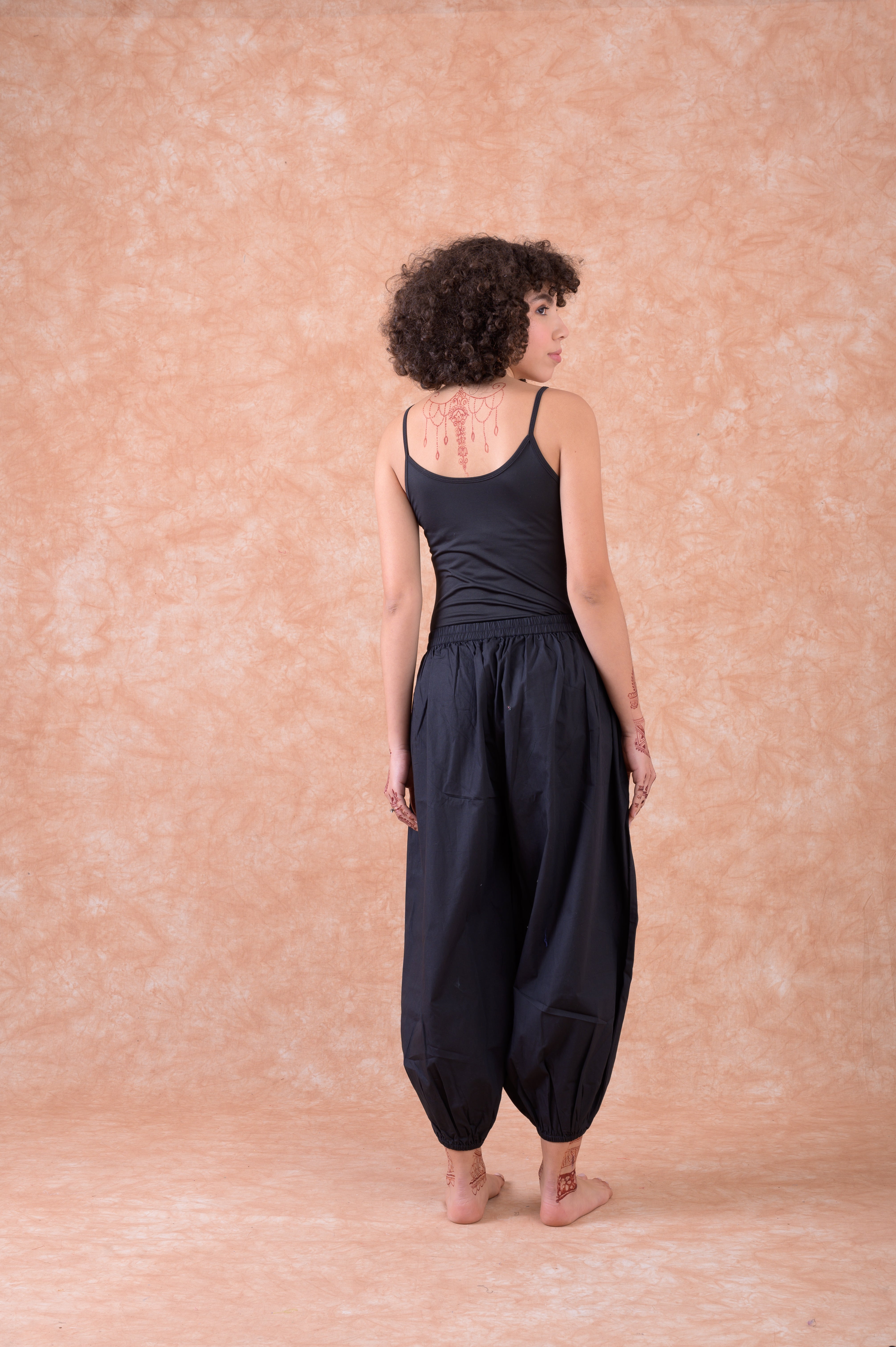 Rhea Tie Front Harem Pants