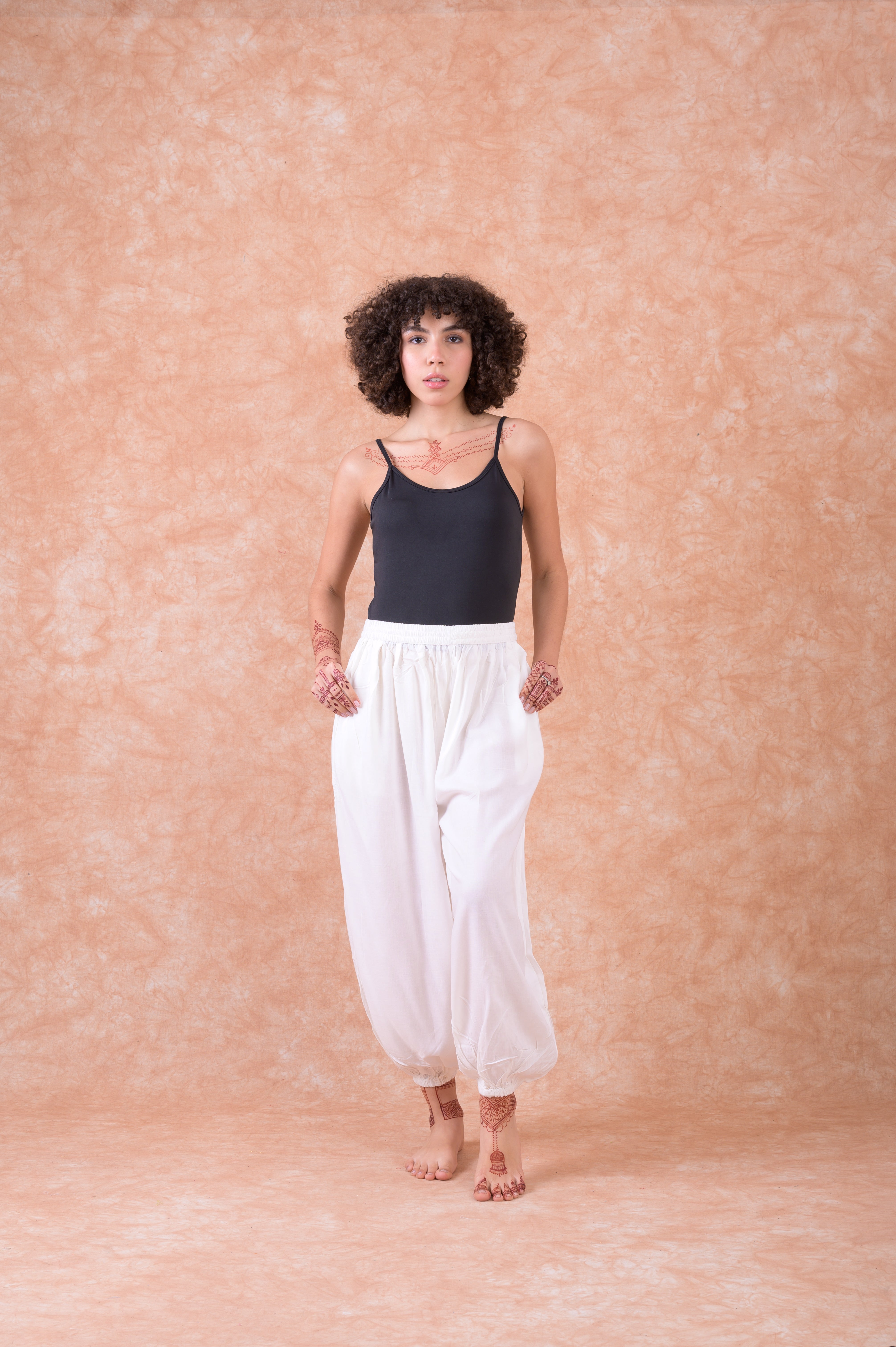 Rhea Tie Front Harem Pants