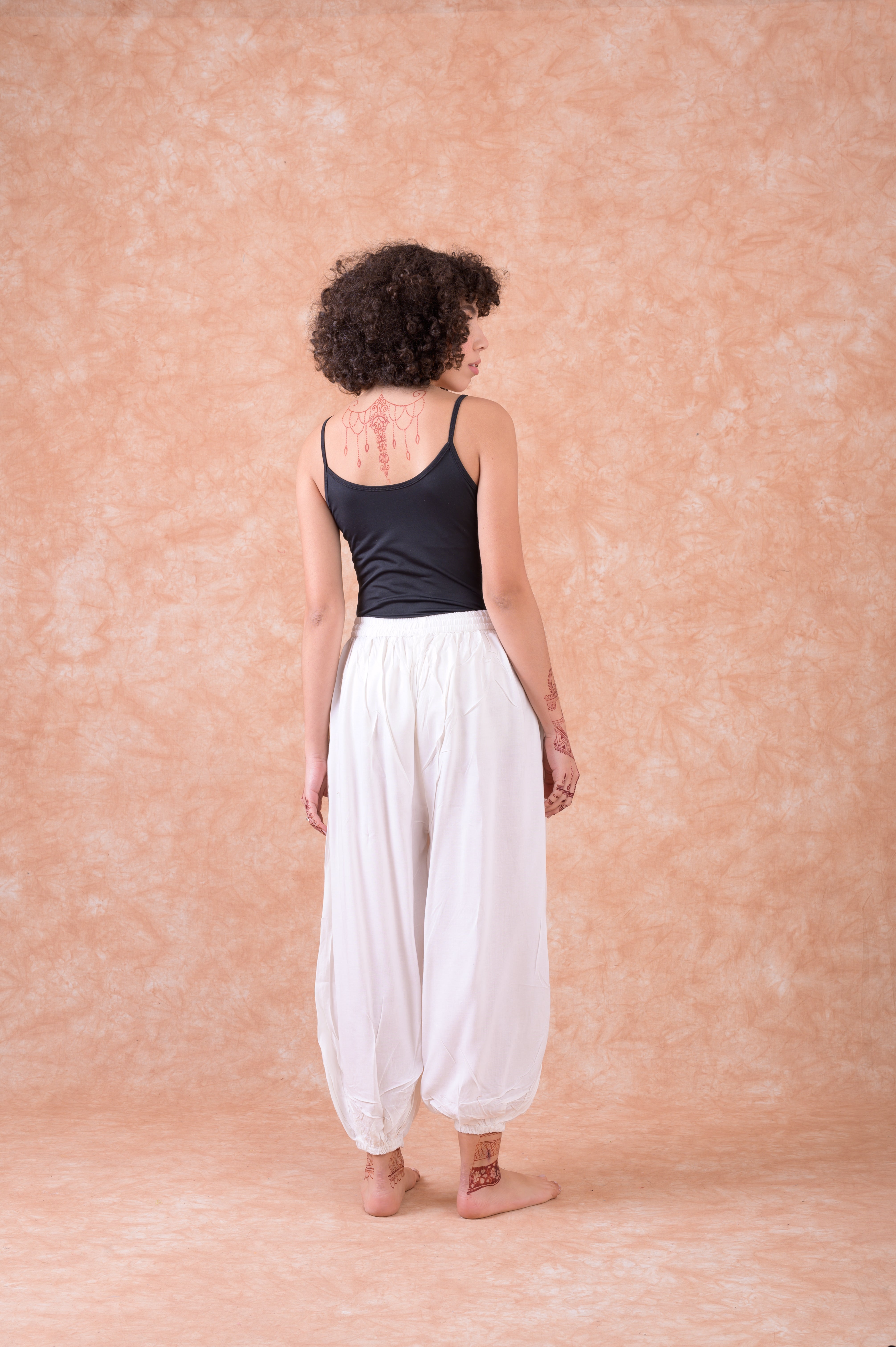 Rhea Tie Front Harem Pants