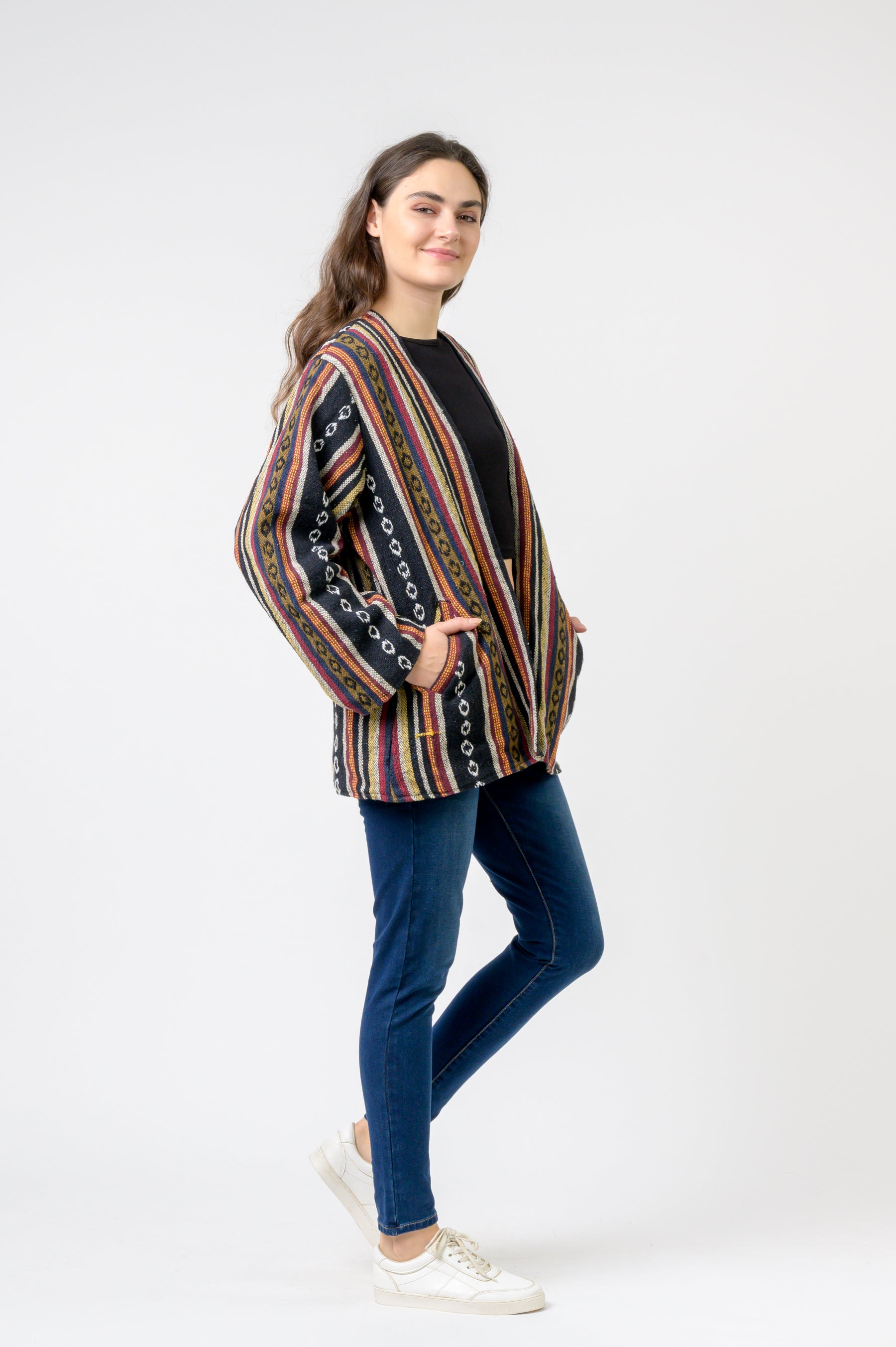 Woven Open Jacket - Assorted