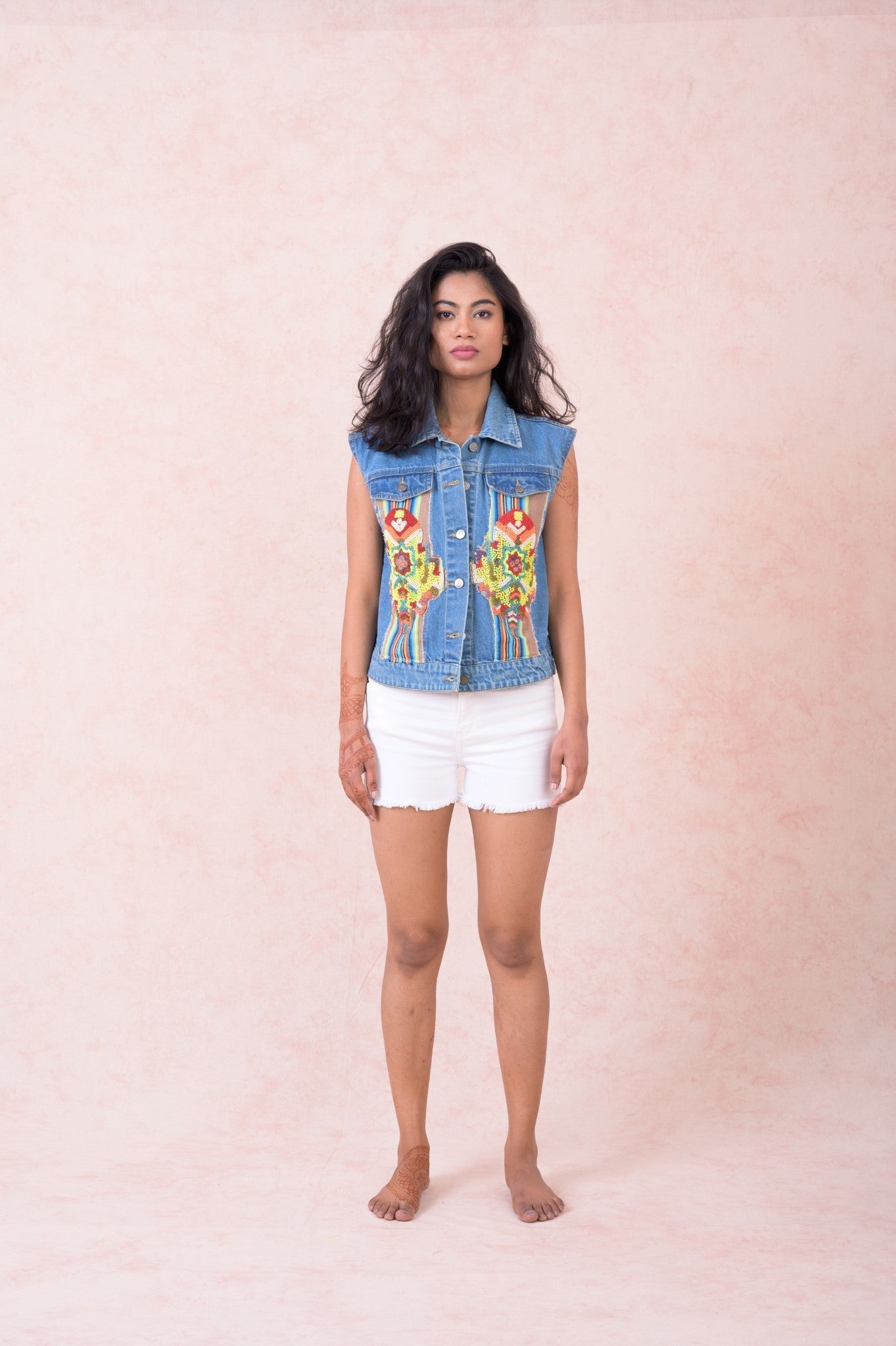 Rhea Deco Sleeveless Jacket